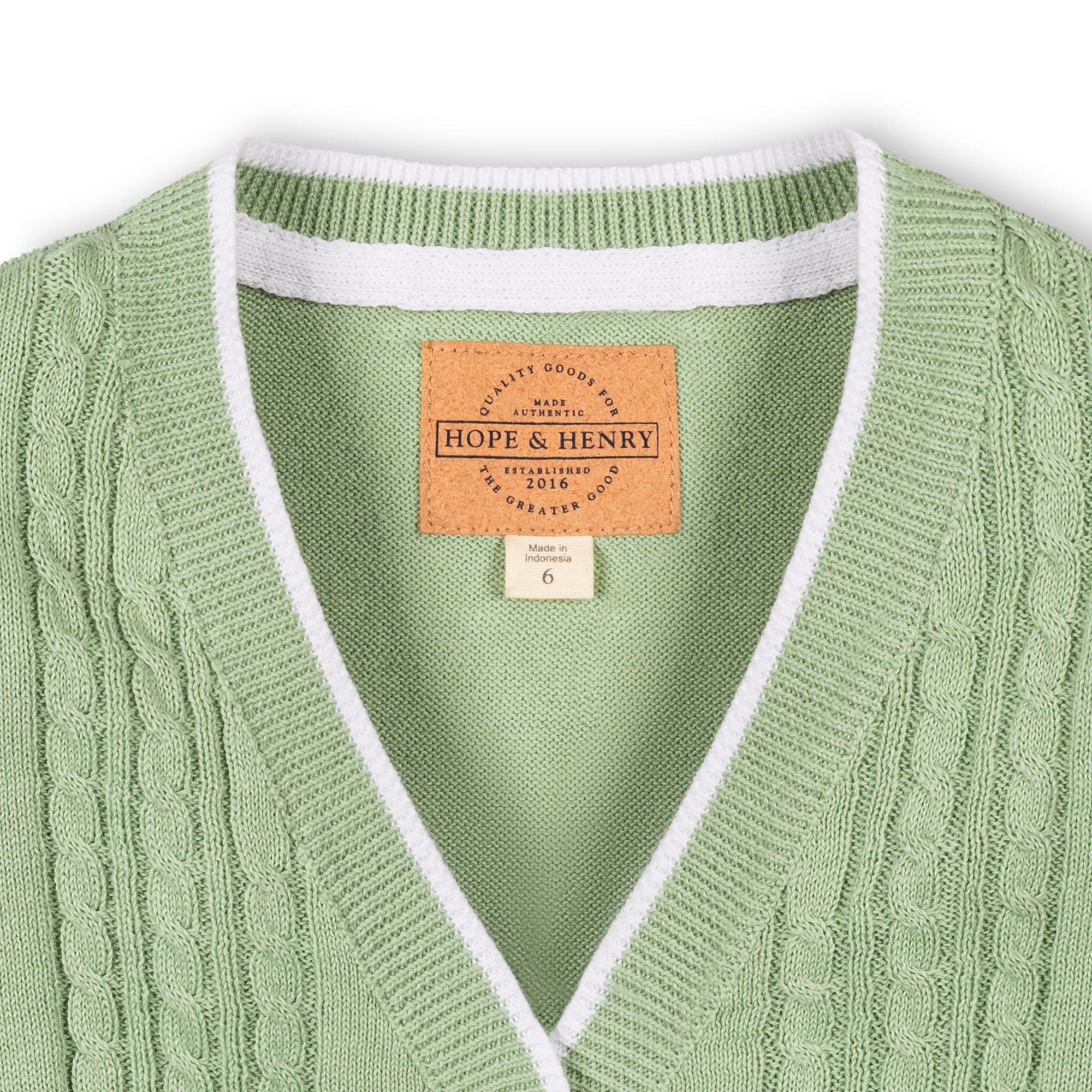 Organic Cable Cardigan