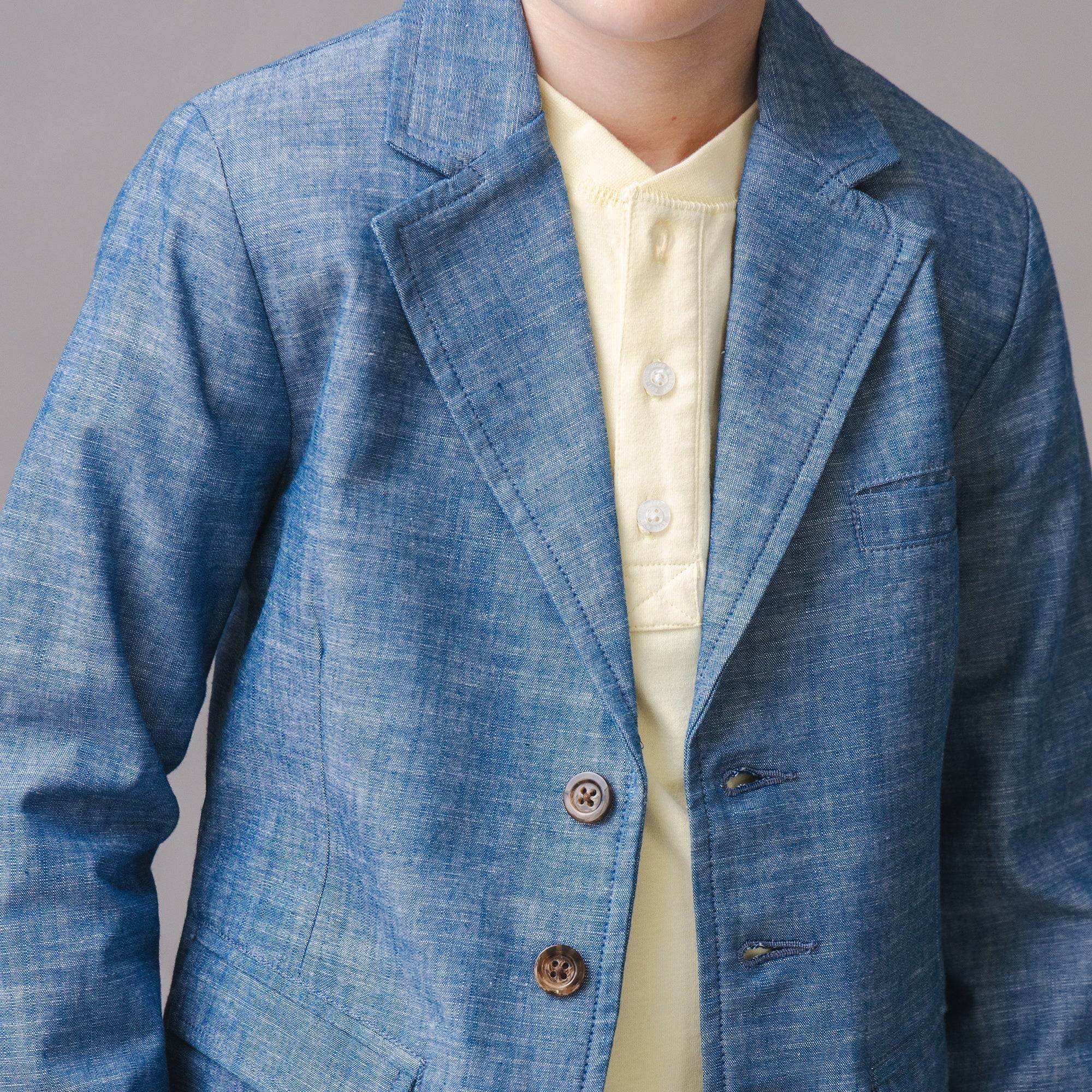 Organic Chambray Suit Jacket