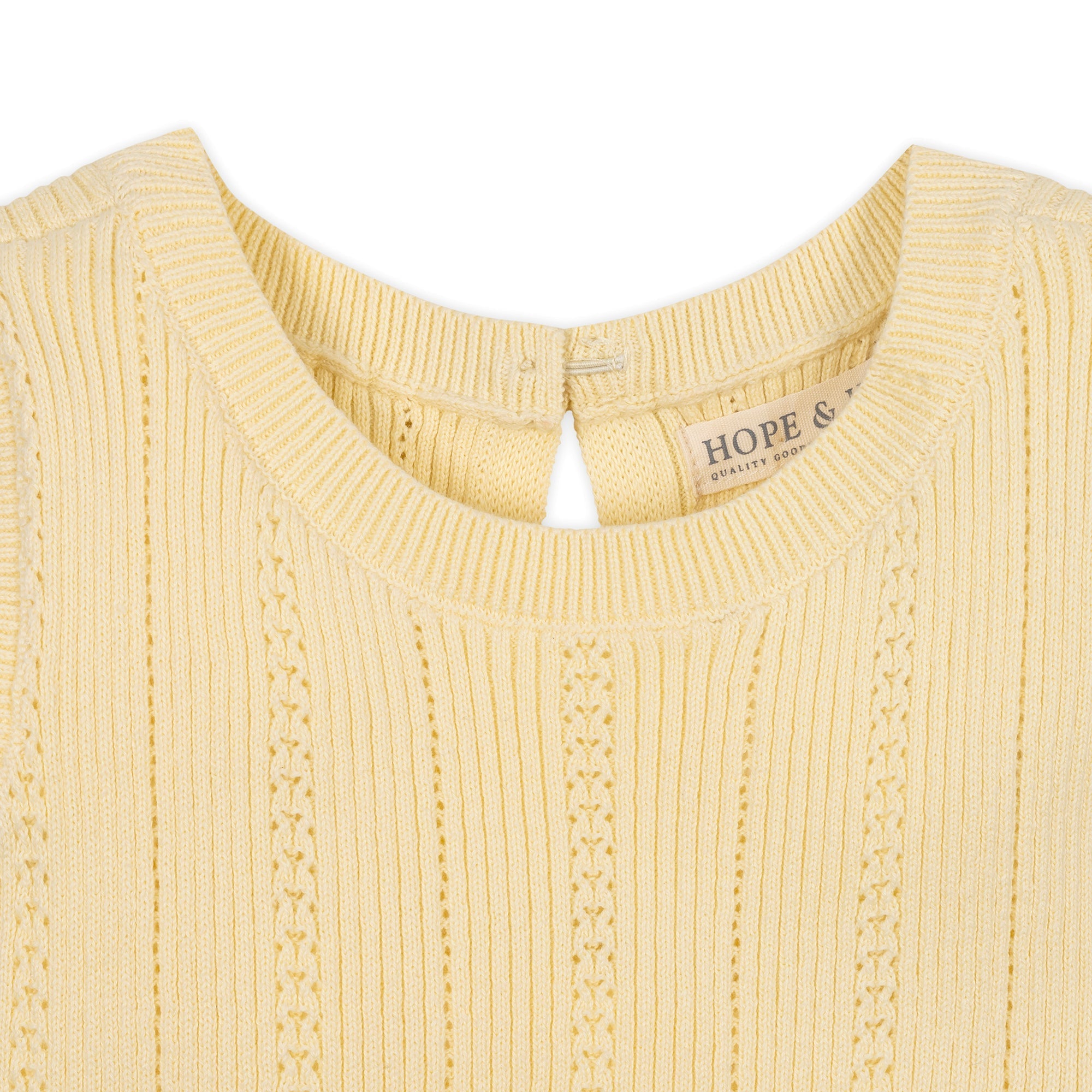 Organic Flounce Hem Sweater Dress