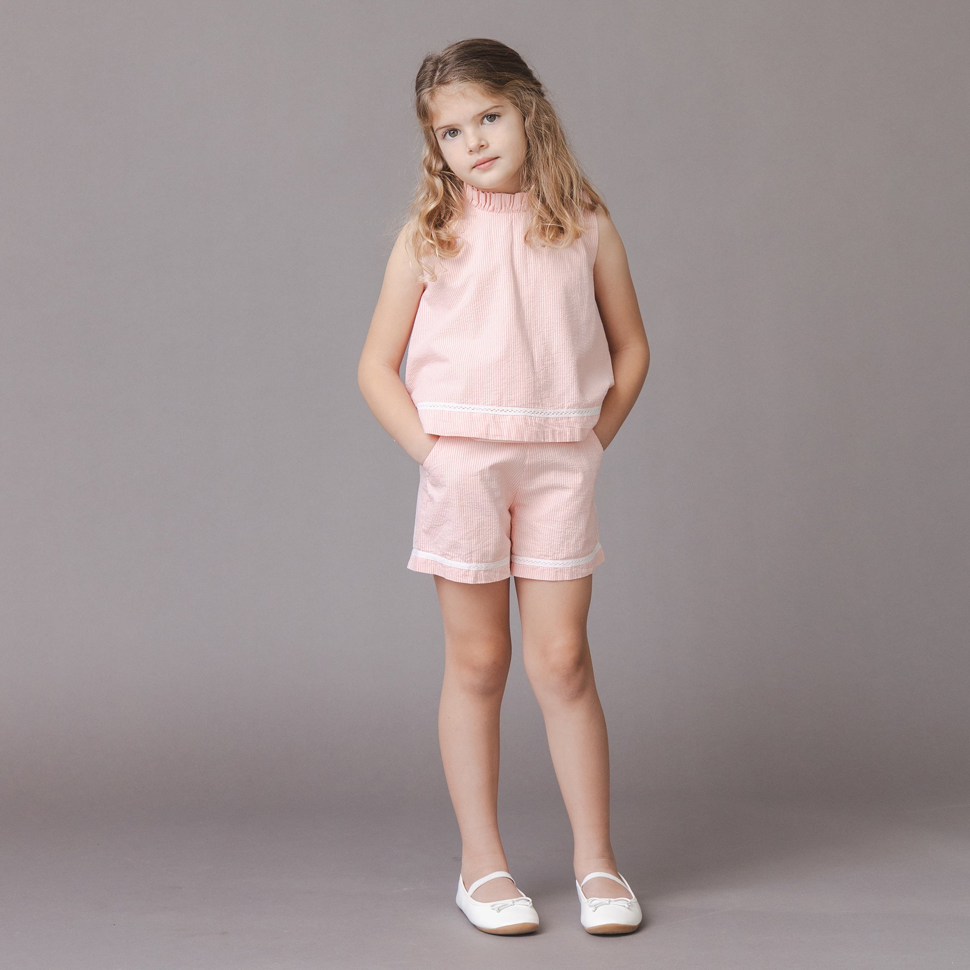 Organic Seersucker Pull-On Short