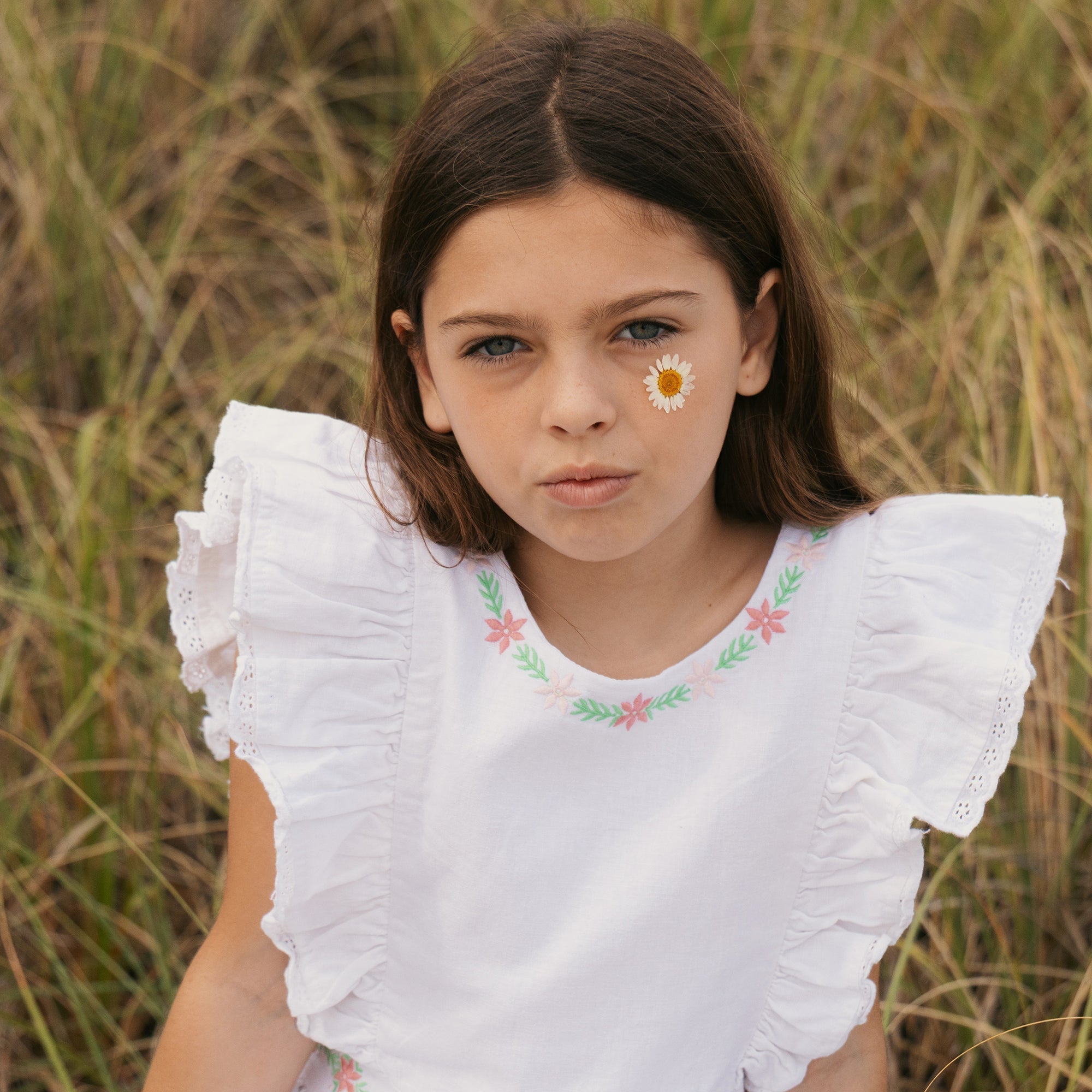 Linen Ruffle Jumper