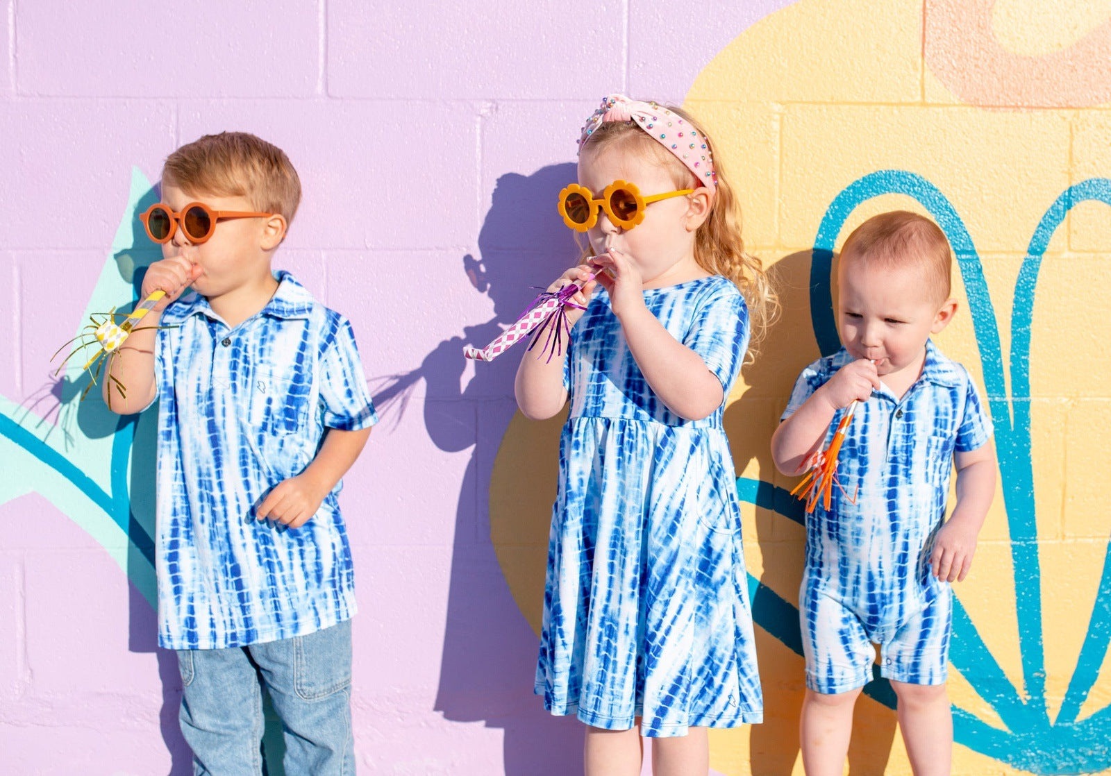 Shibori Polo Romper