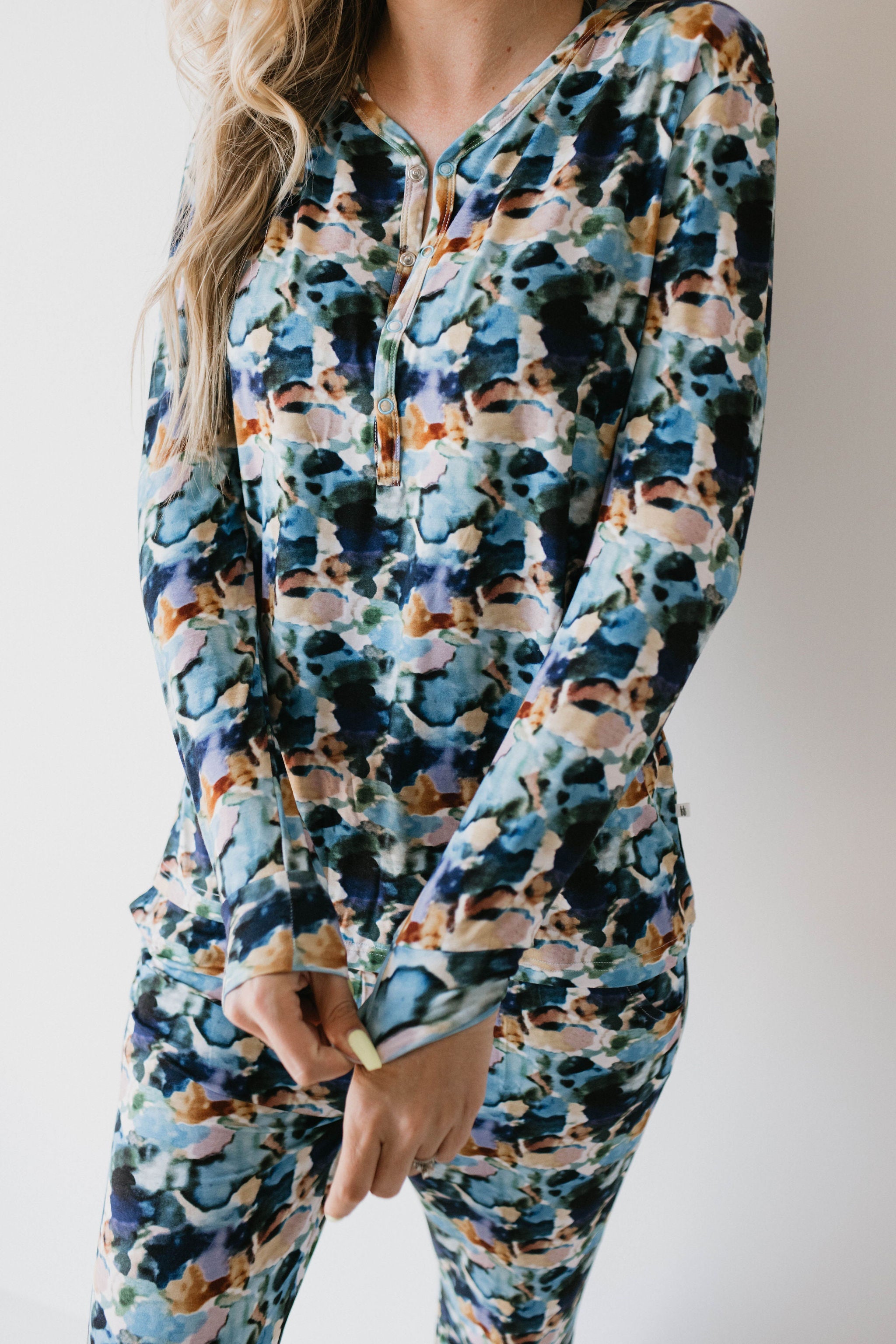 Women's Long Sleeve Bamboo Pajama | Charli Print