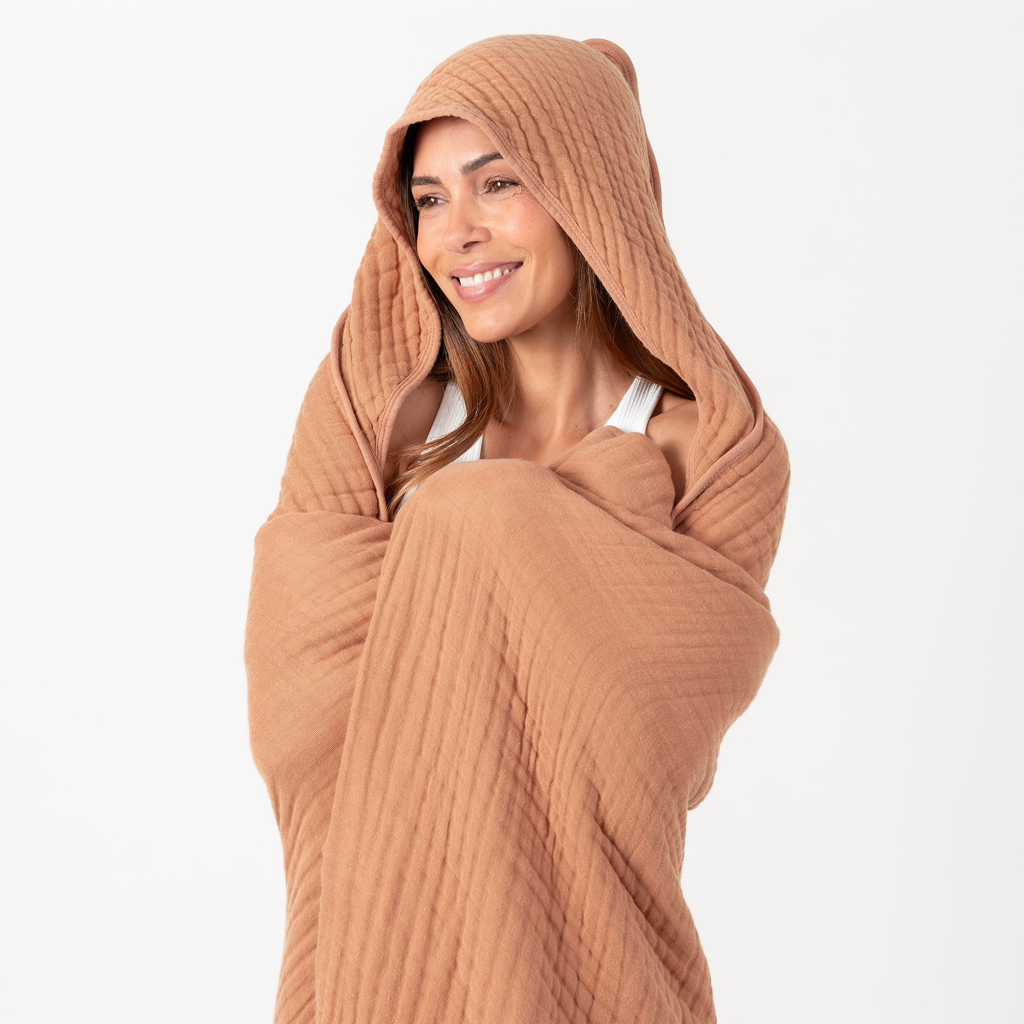 Adult Muslin Hooded Towel