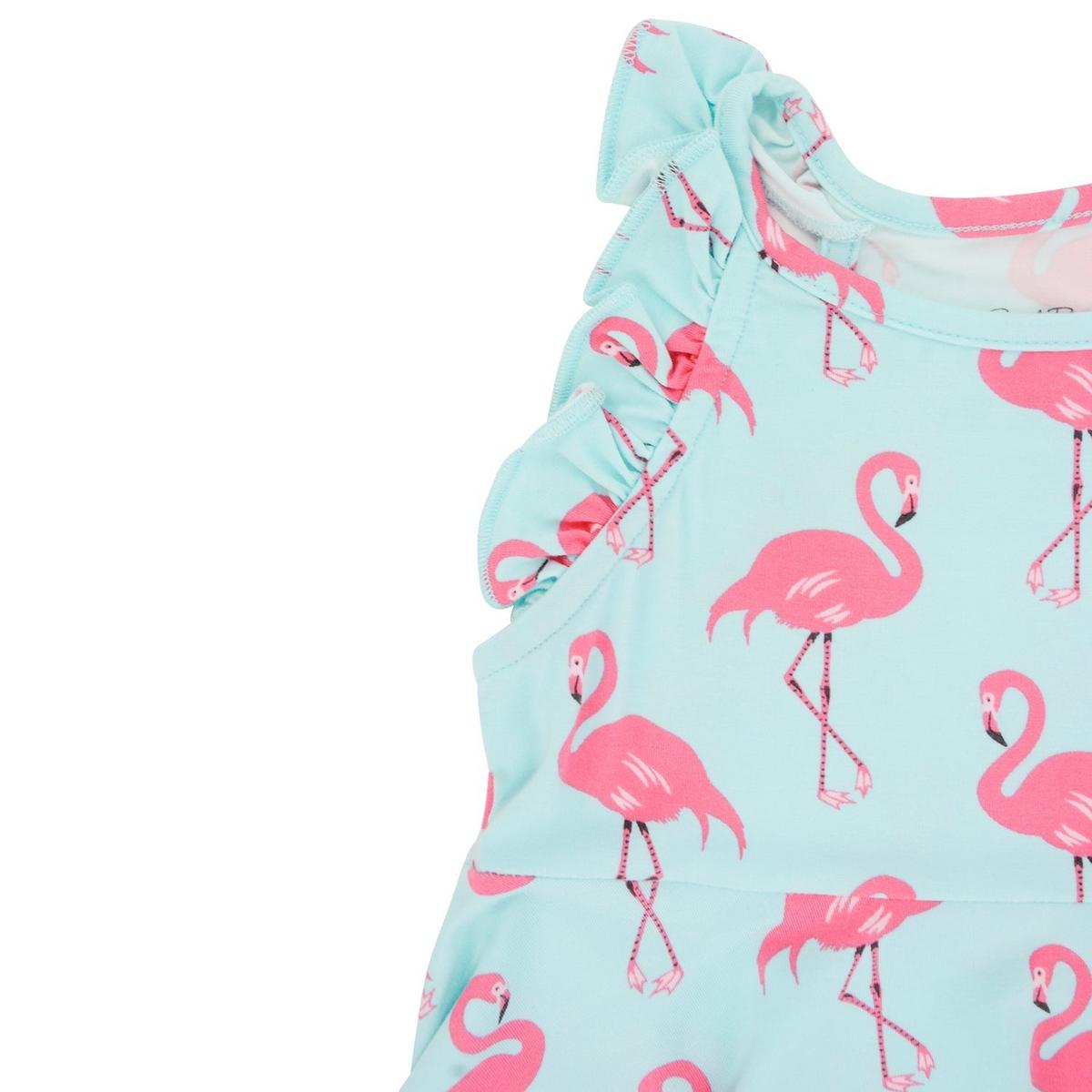 Emma's Racerback Dress - Flamingo Aqua