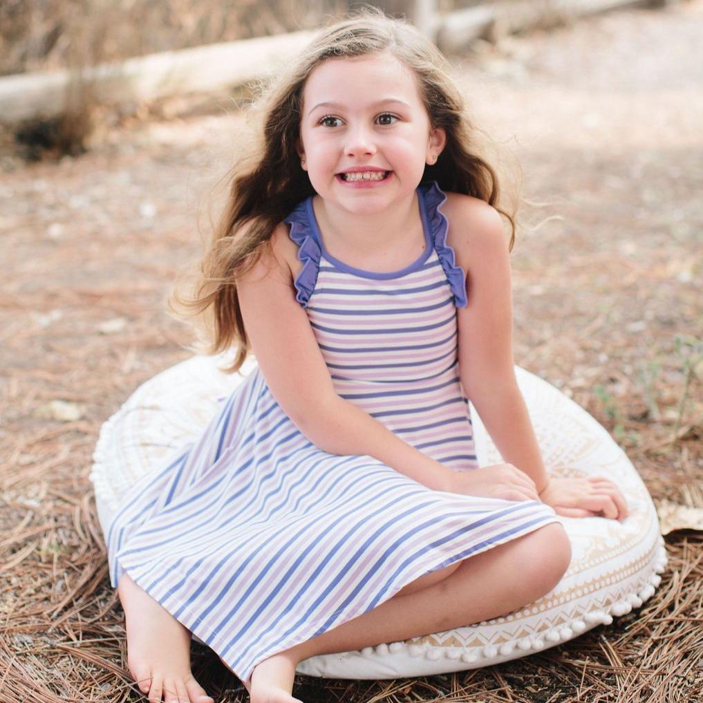 Emma's Racerback Dress - Purple/Orchid Stripe