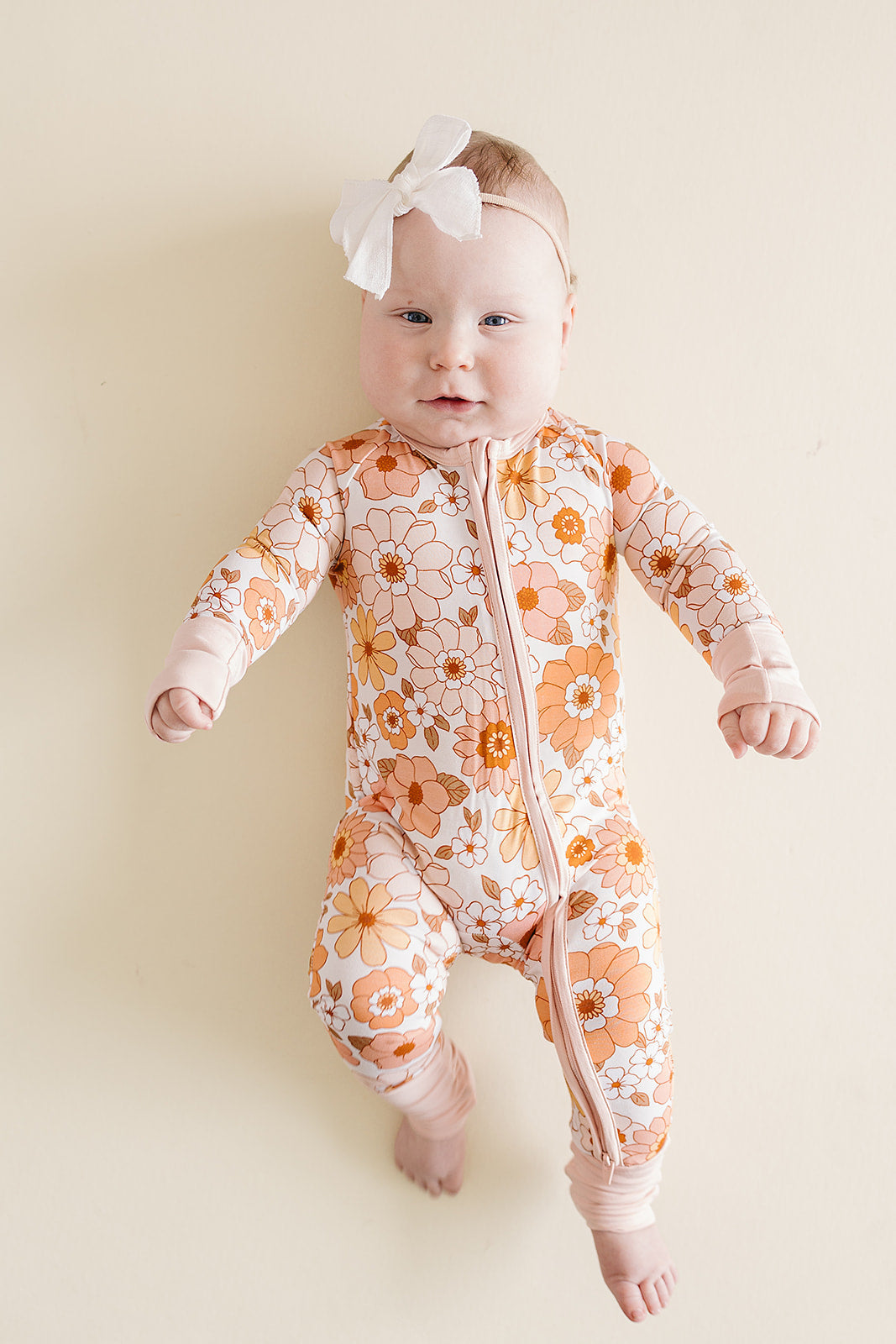 Bamboo Zip Romper | Sweet Blossom
