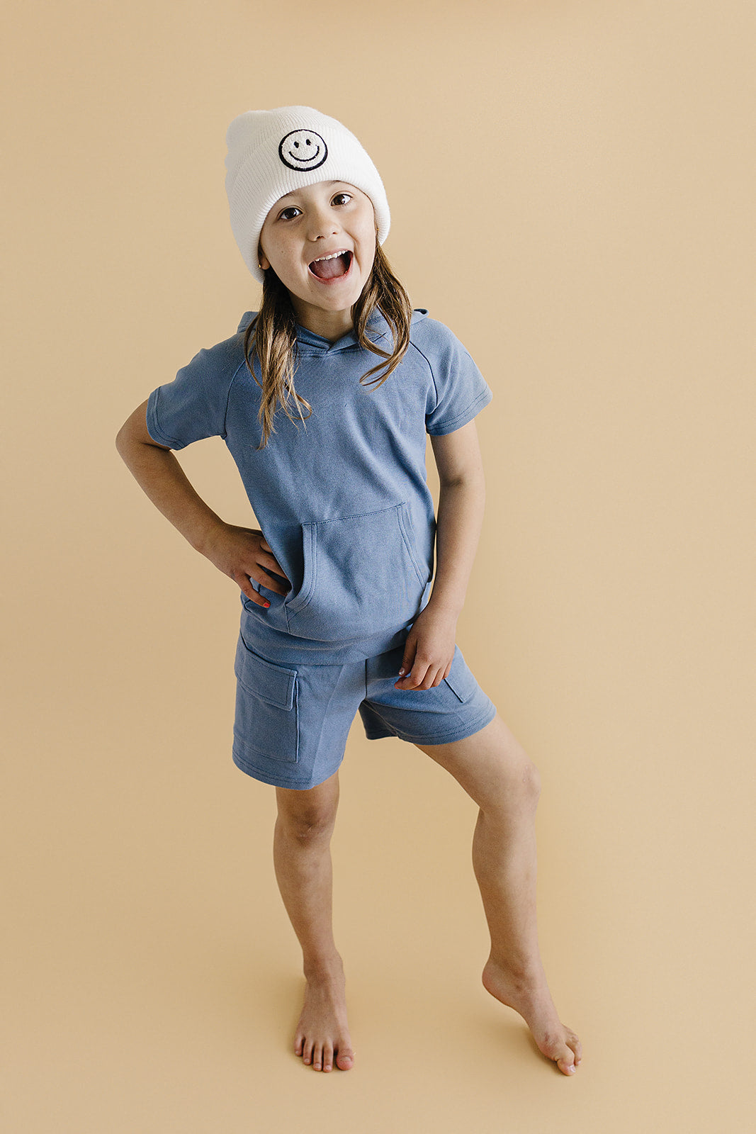 Cargo Shorts Set | Blue