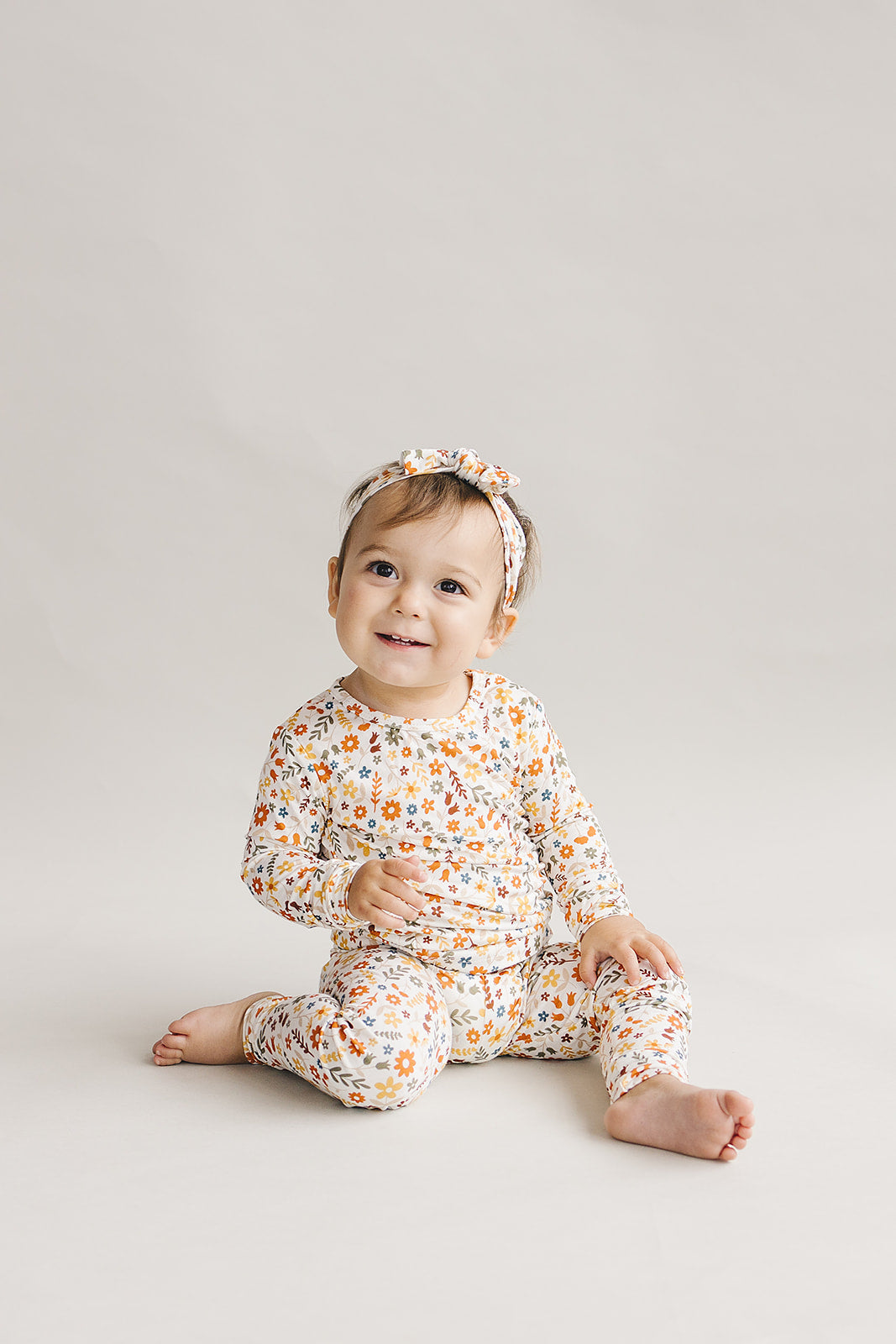 Bamboo Two Piece Set | Fall Flowers