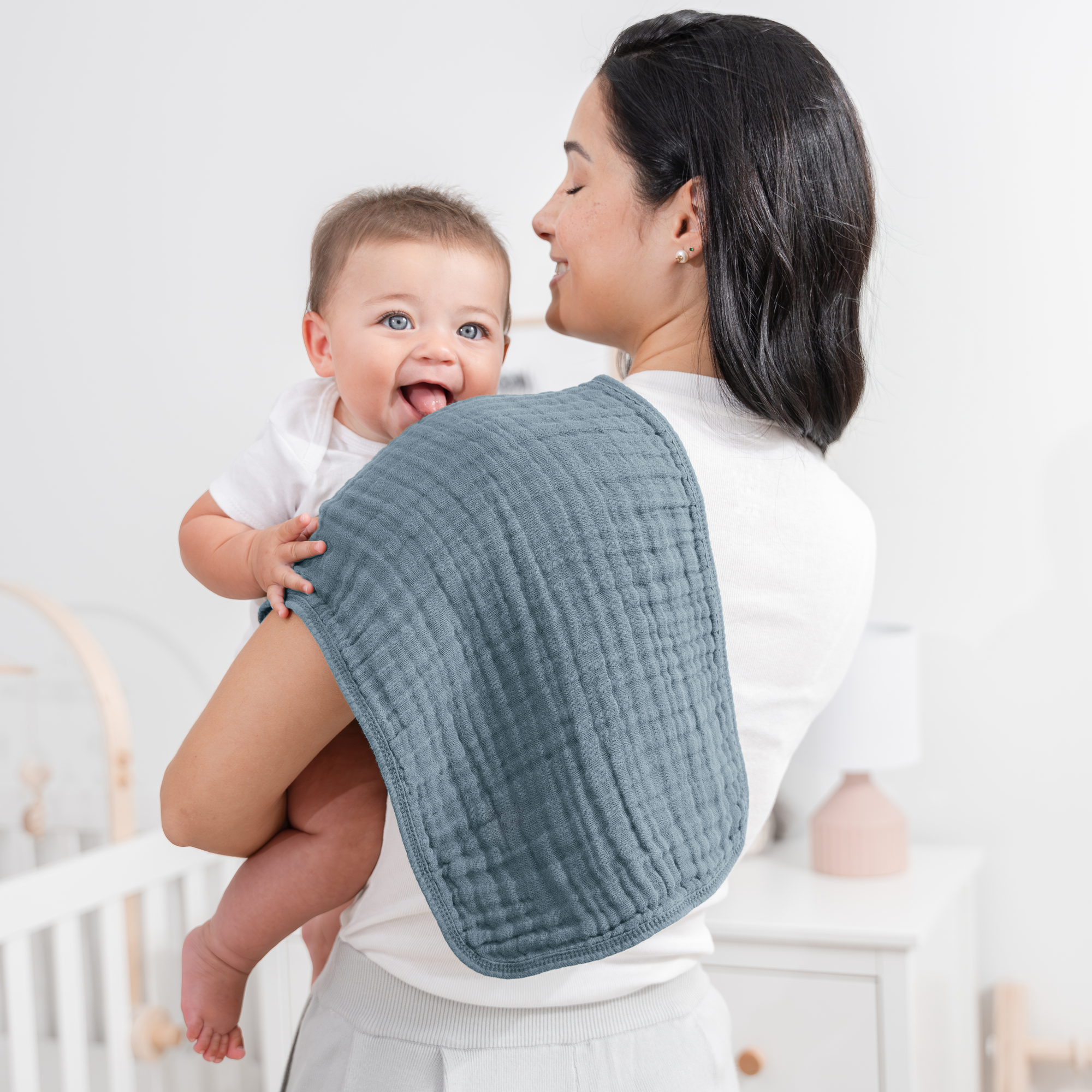 Muslin Burp Cloths in Multi Boy