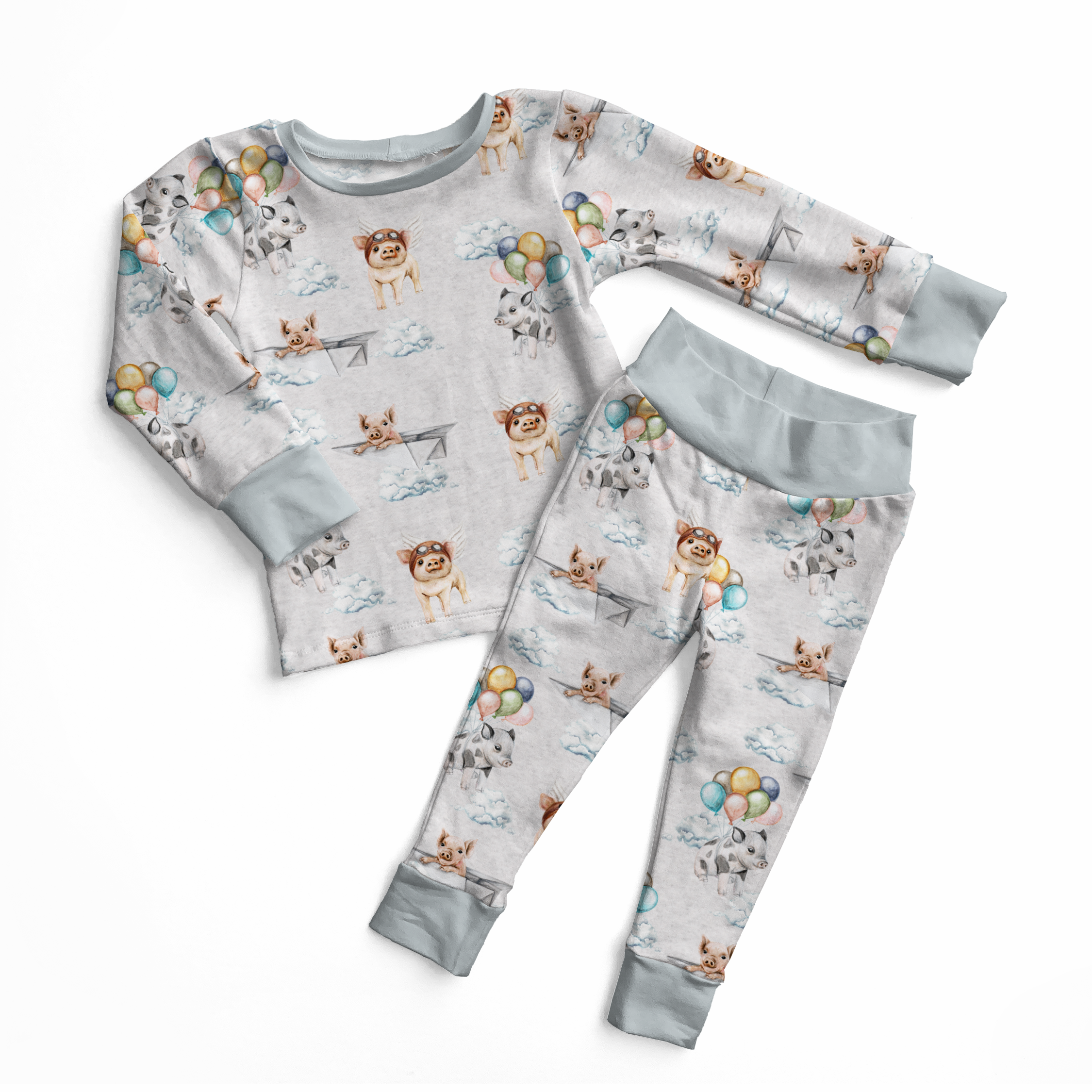 When Pigs Fly Two-Piece Pajama Set Baby & Toddler Sleepwear kindthing