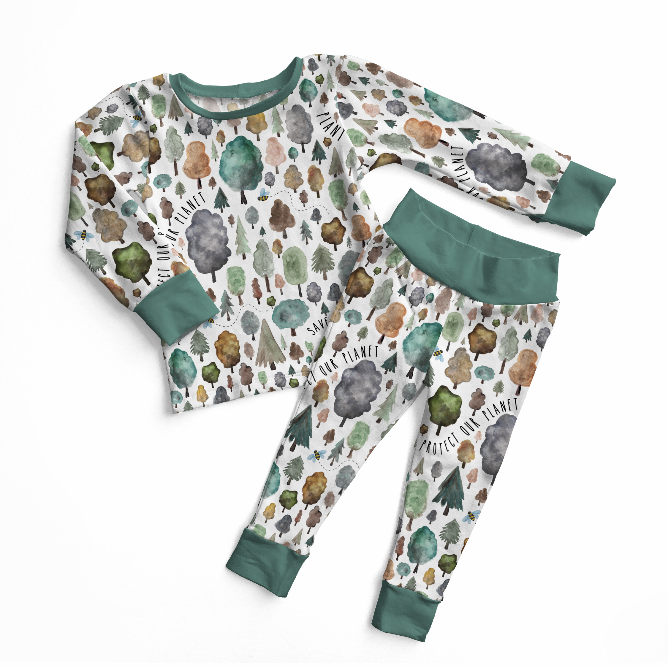 Save The Trees Two-Piece Pajama Set Baby & Toddler Sleepwear kindthing
