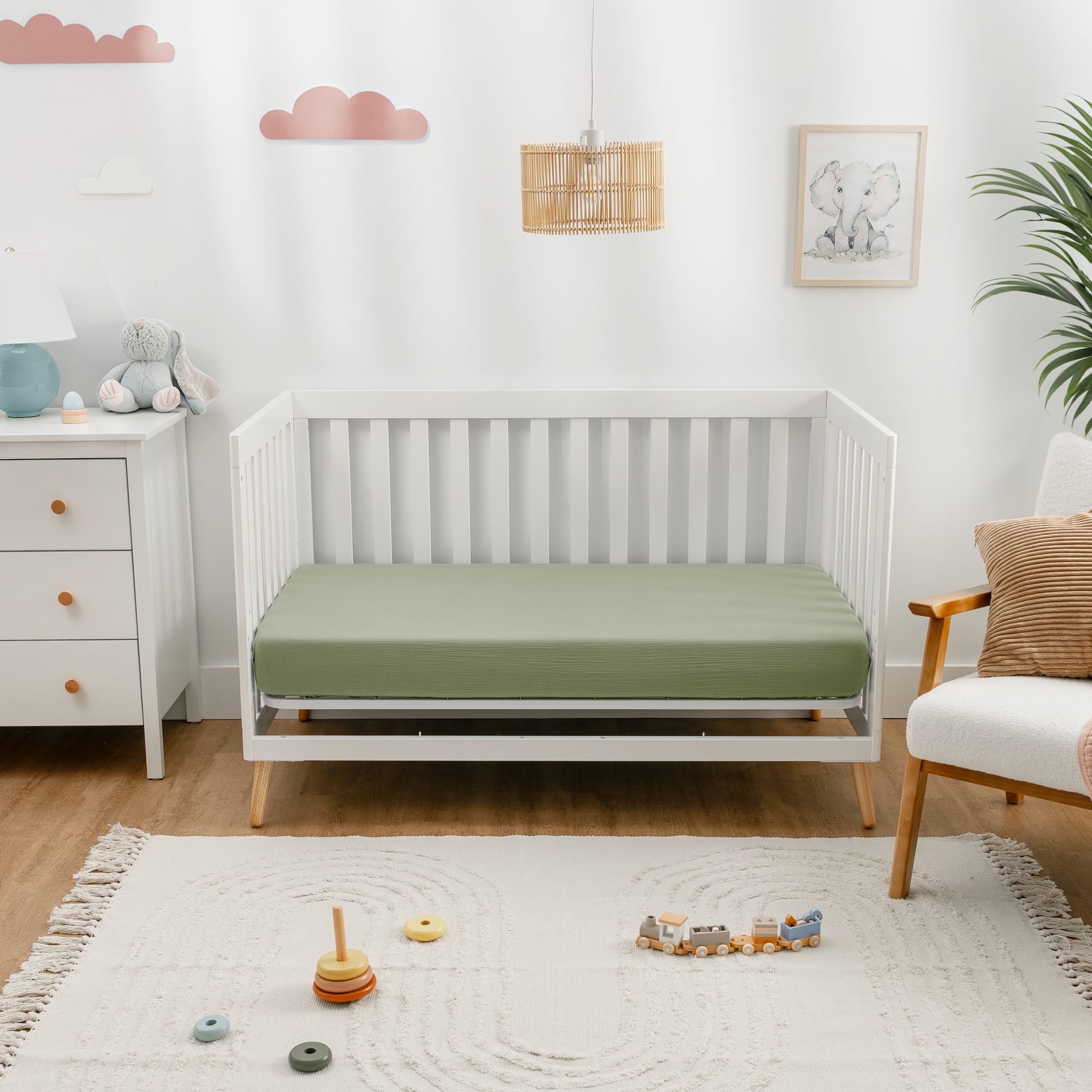 Muslin Fitted Crib Sheet