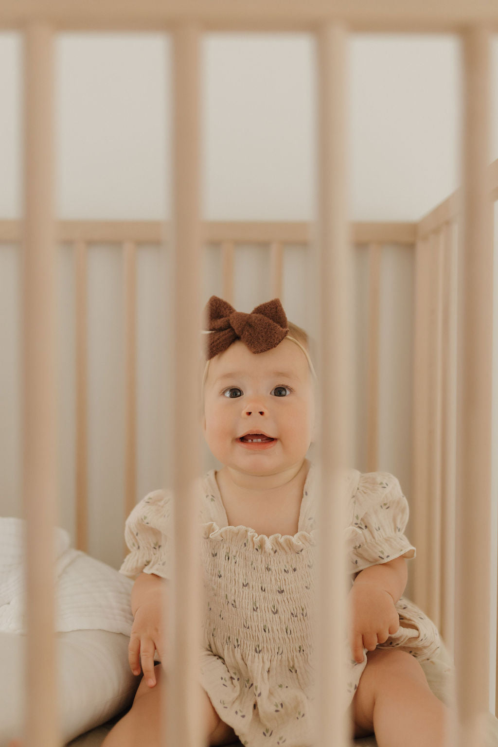 Ruffle Muslin Romper | Flora