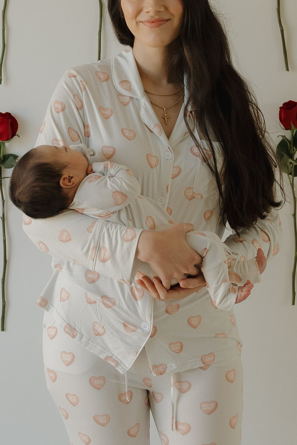 Bamboo Zip Pajamas | Love Notes - Grey