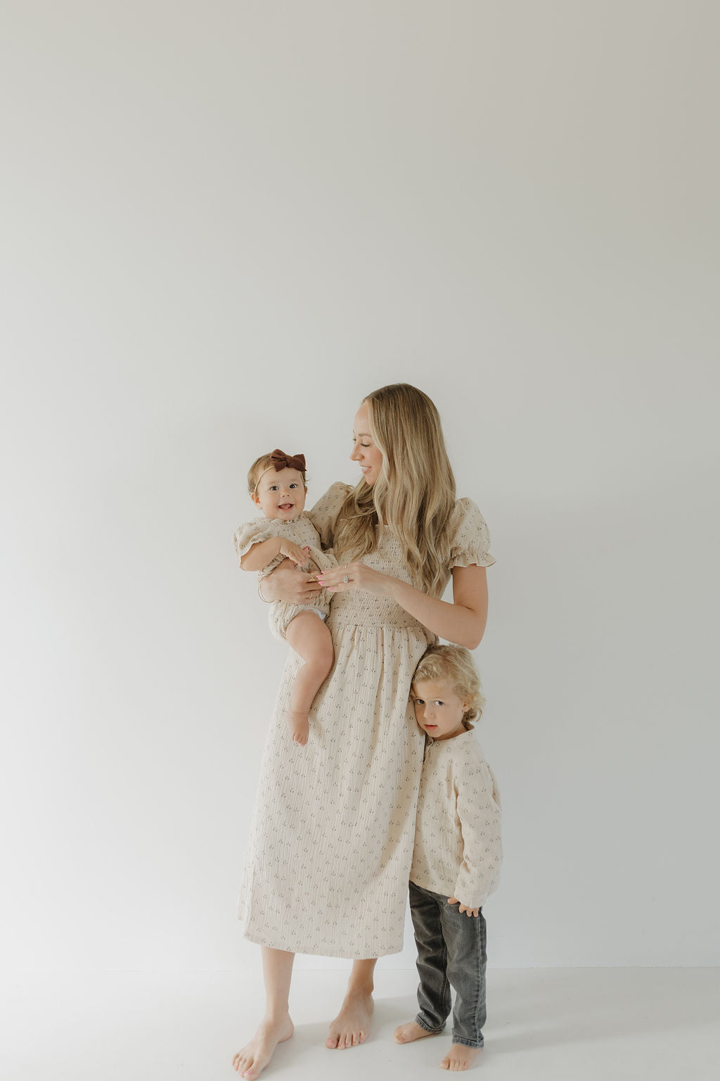 Women's Short Sleeve Muslin Dress | Flora