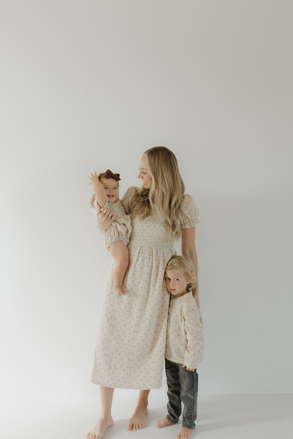 Women's Short Sleeve Muslin Dress | Flora