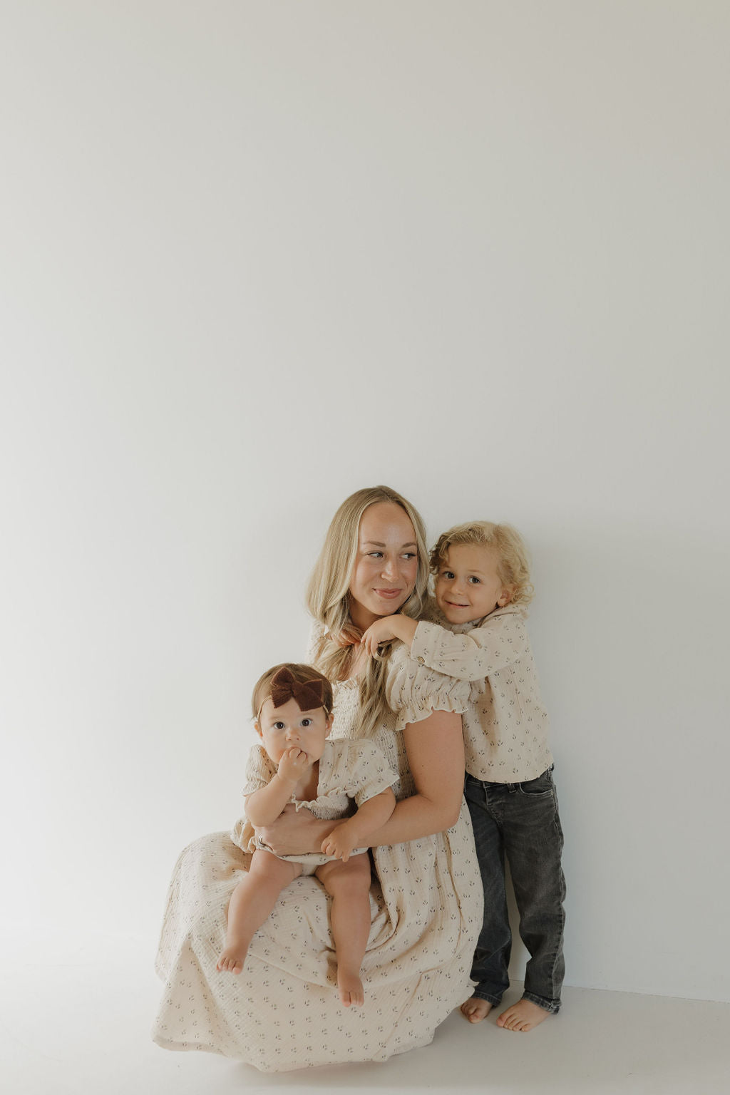 Women's Short Sleeve Muslin Dress | Flora