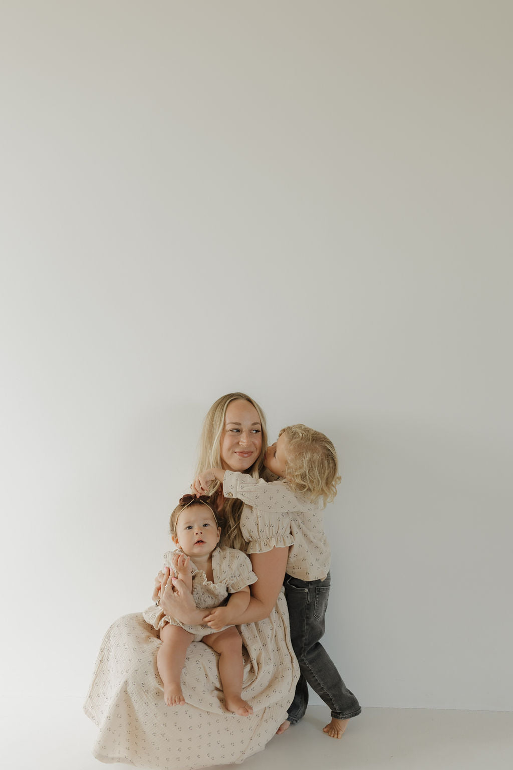 Women's Short Sleeve Muslin Dress | Flora