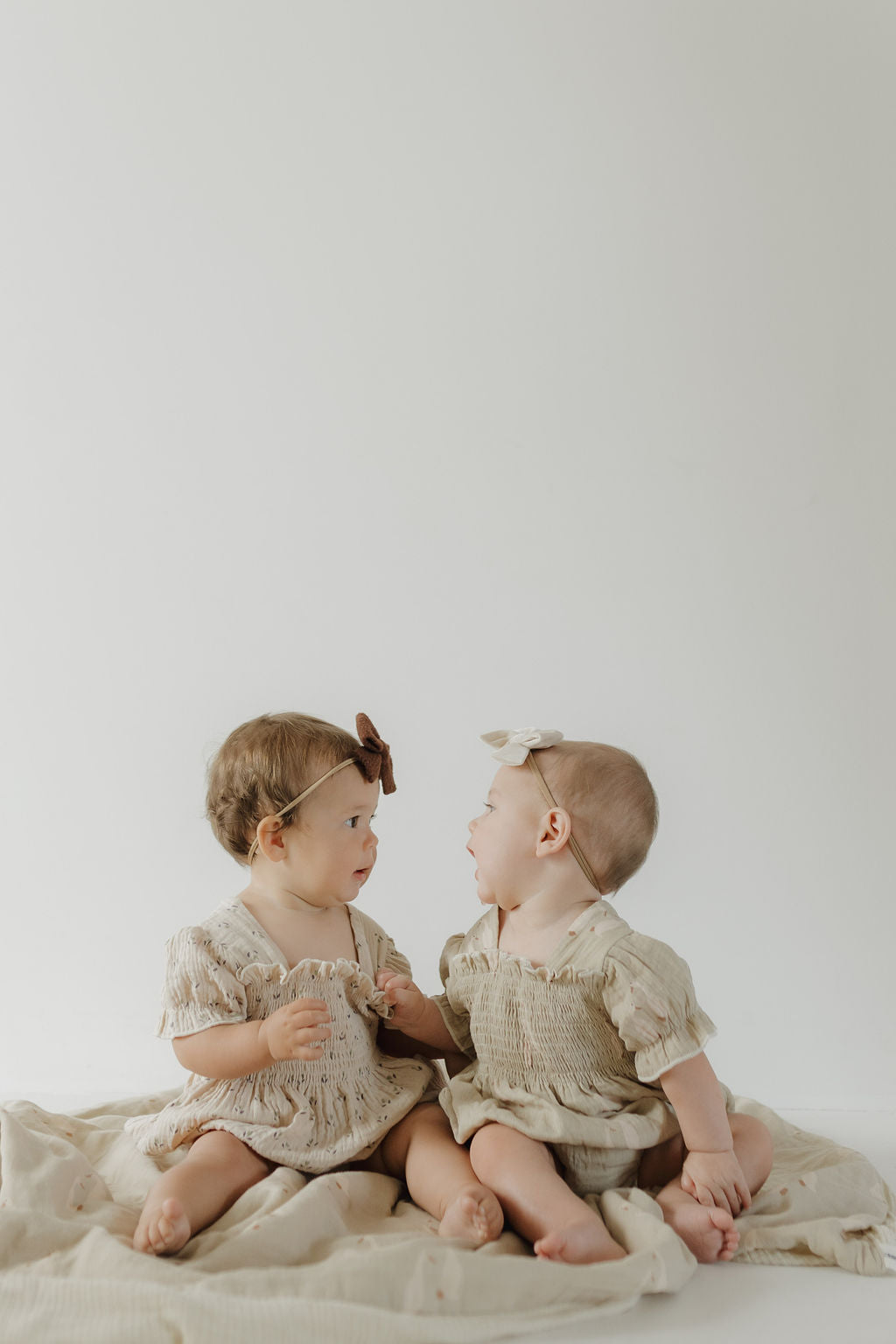 Ruffle Muslin Romper | Flora