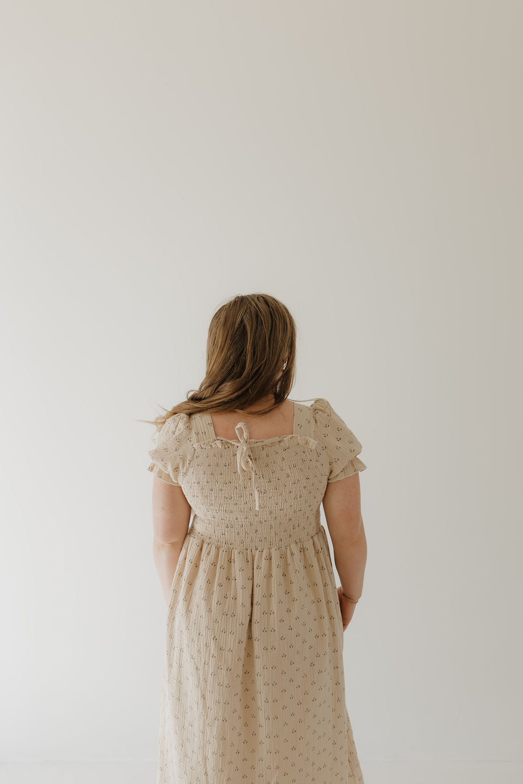 Women's Short Sleeve Muslin Dress | Flora