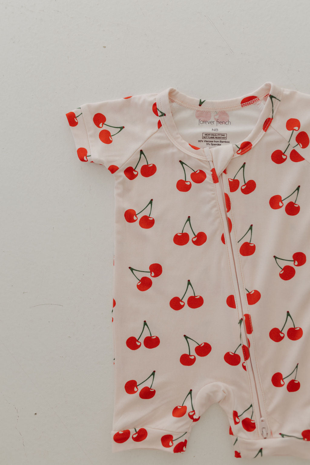 Shortie Bamboo Zip | Cherry Orchard