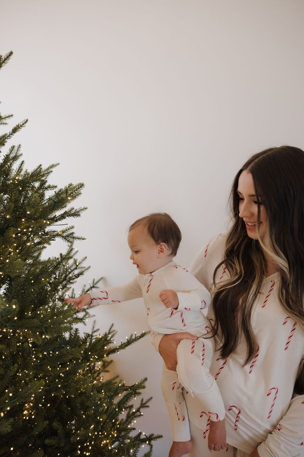 Bamboo Zip Pajamas | Candy Cane