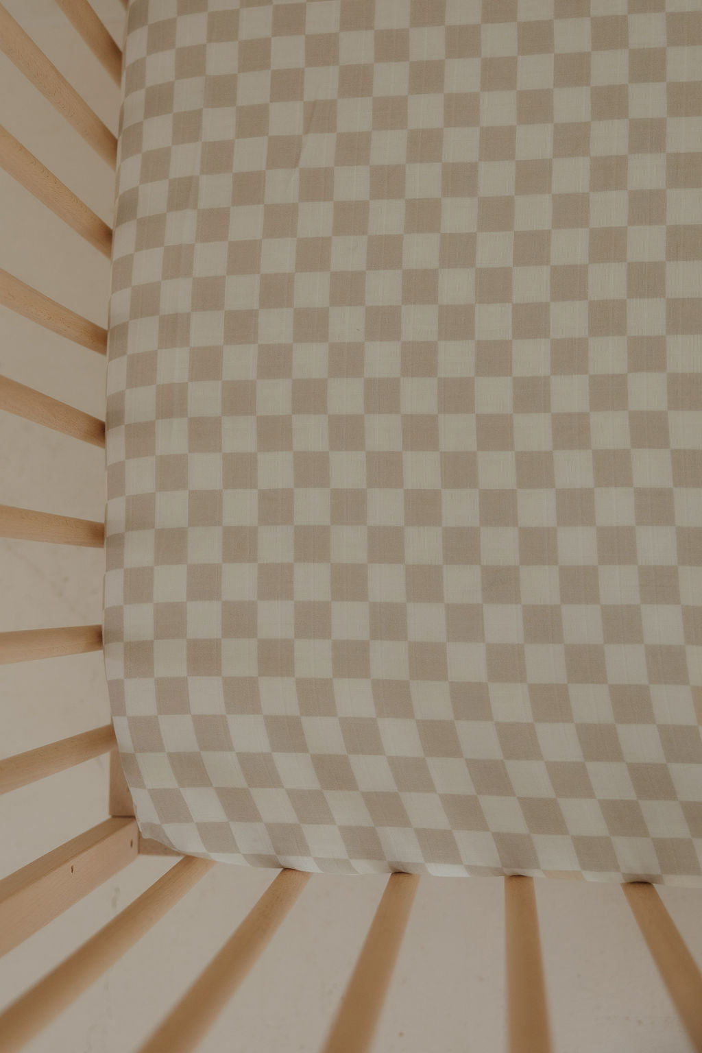 Muslin Crib Sheet | Checkerboard
