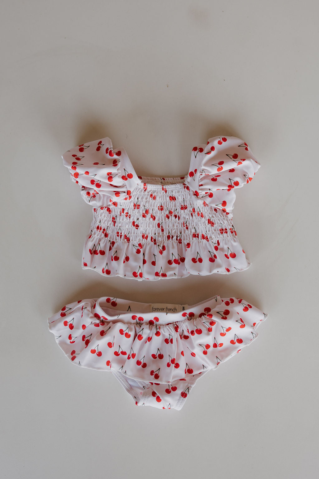 Toddler Two Piece Swimsuit | Sweetheart Cherries