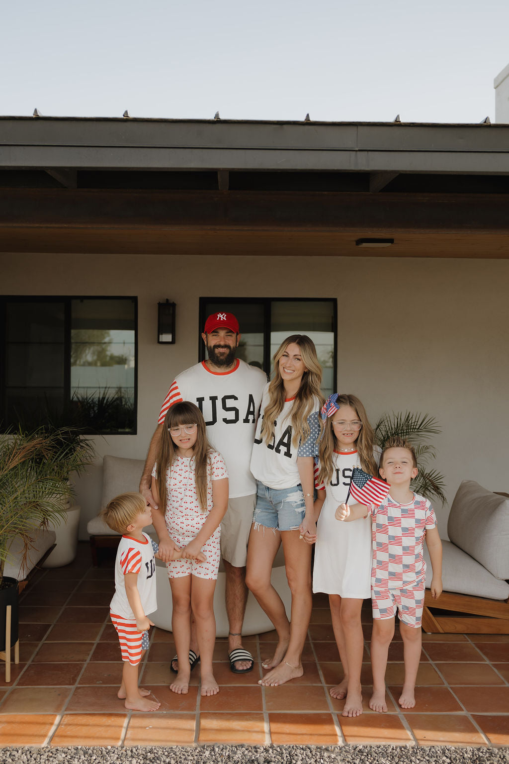 Bamboo T-Shirt Dress | Stars & Stripes