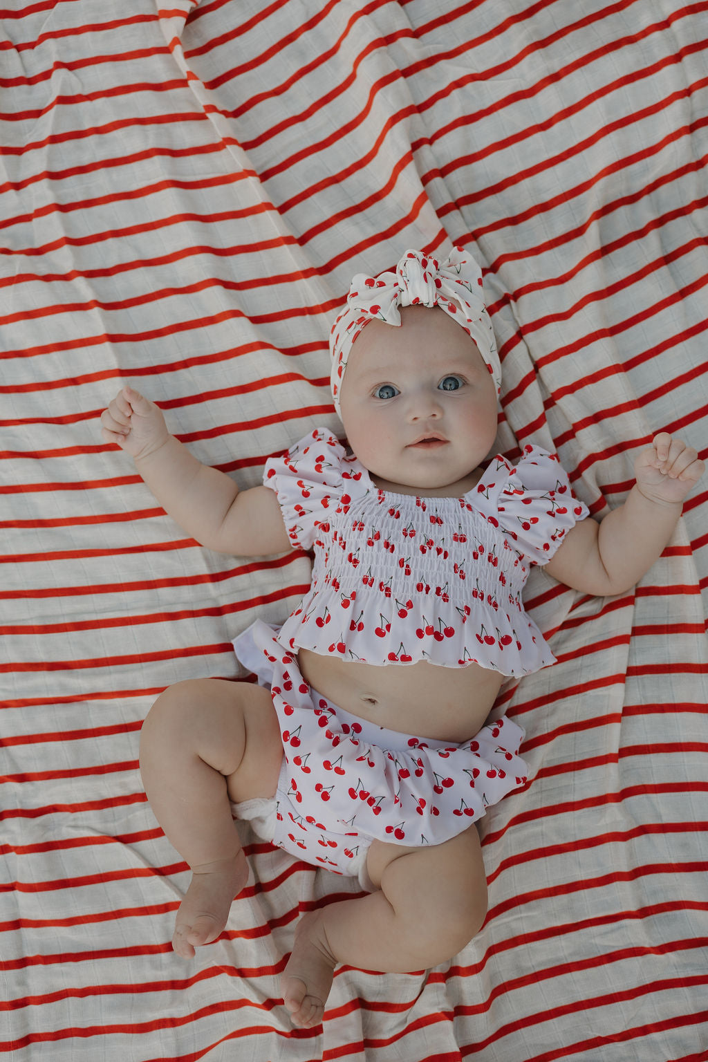 Toddler Two Piece Swimsuit | Sweetheart Cherries