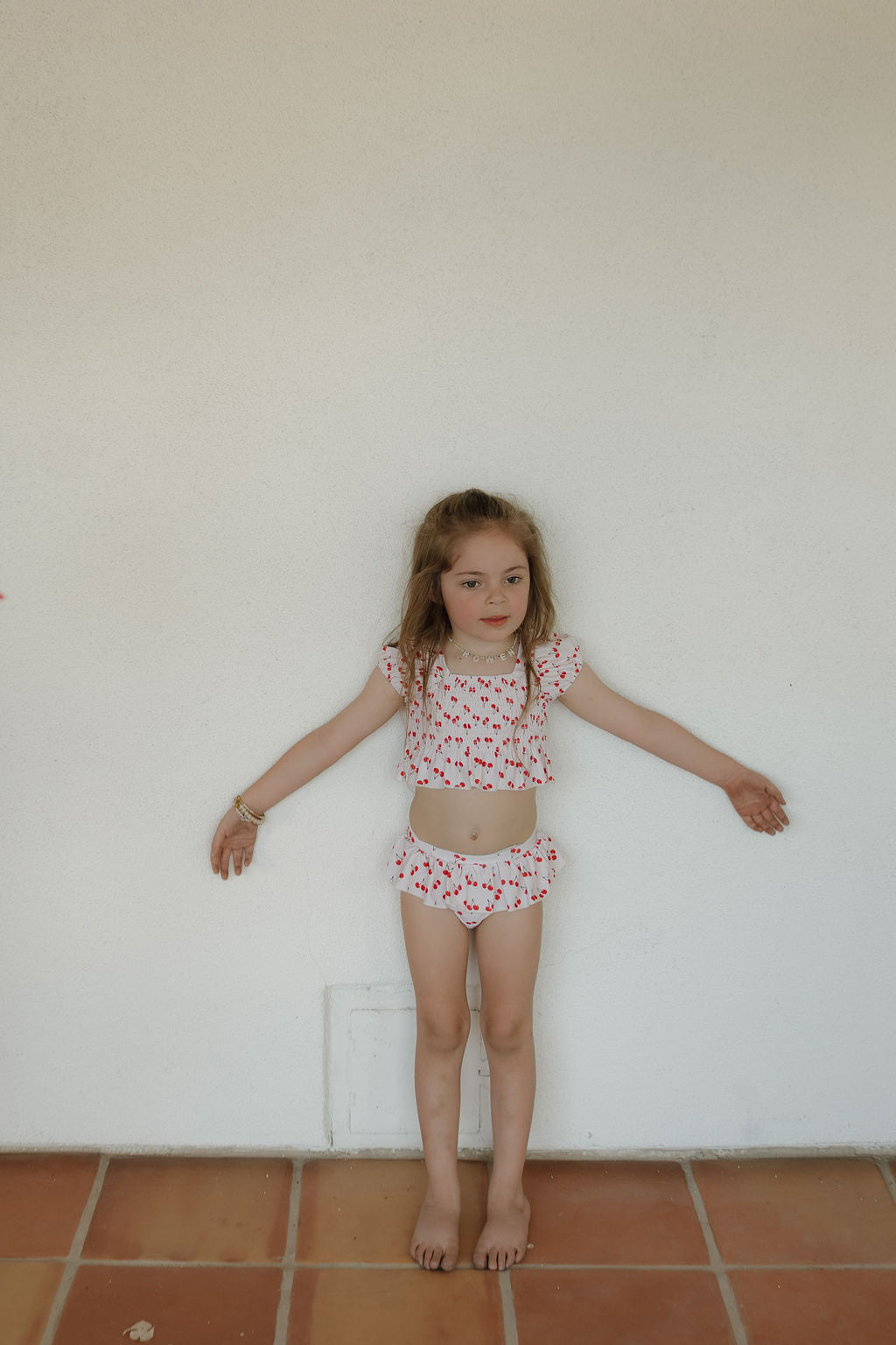 Toddler Two Piece Swimsuit | Sweetheart Cherries