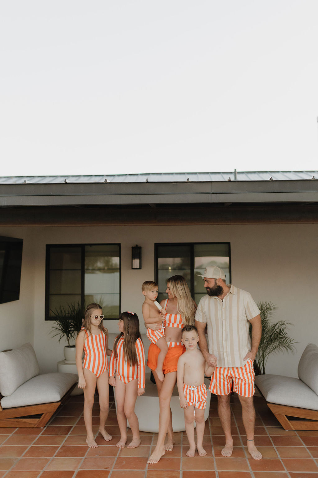 Girls Long Sleeve Swimsuit | Poolside