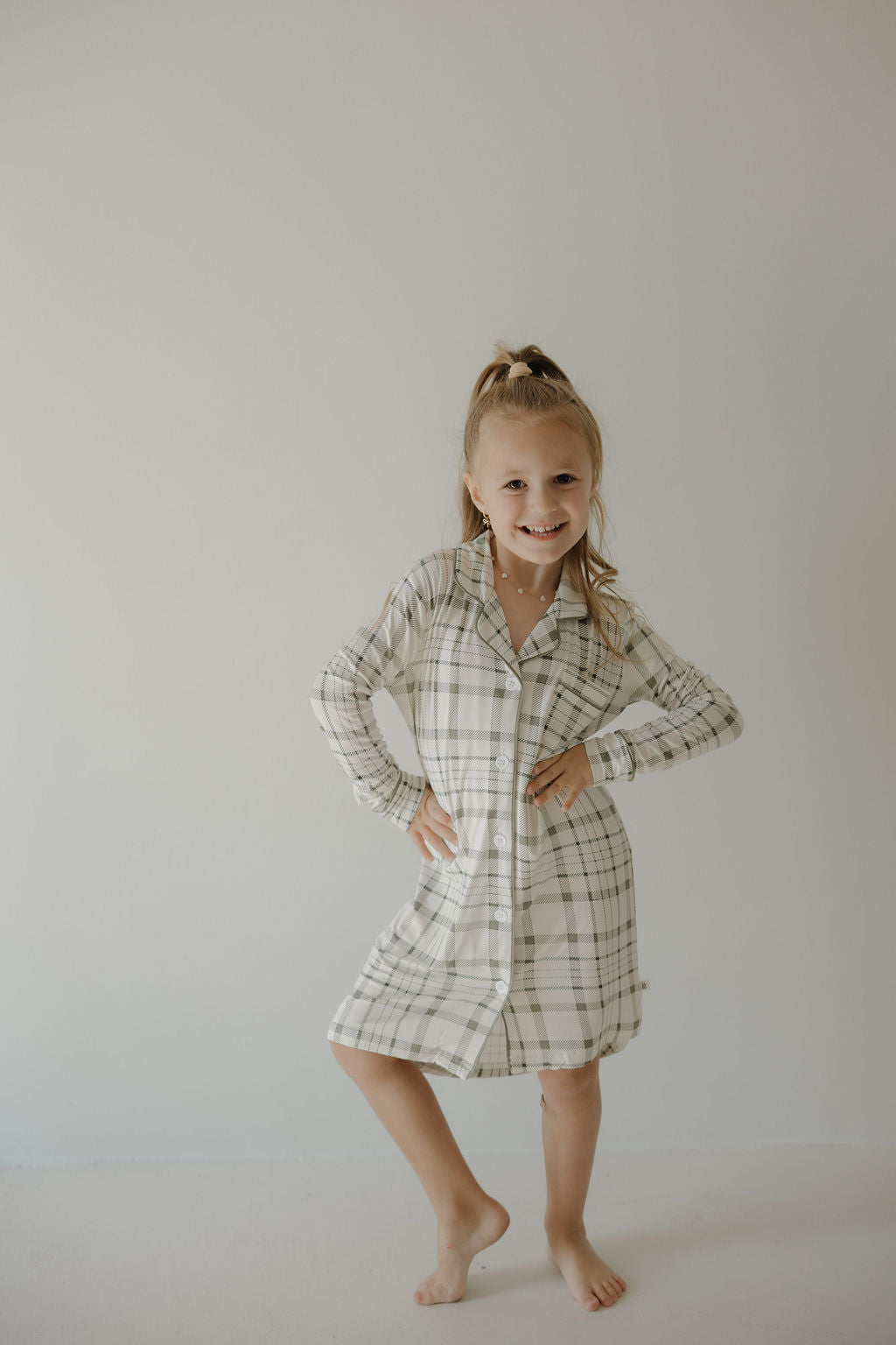 Toddler Bamboo Sleeping Dress | Picnic Plaid