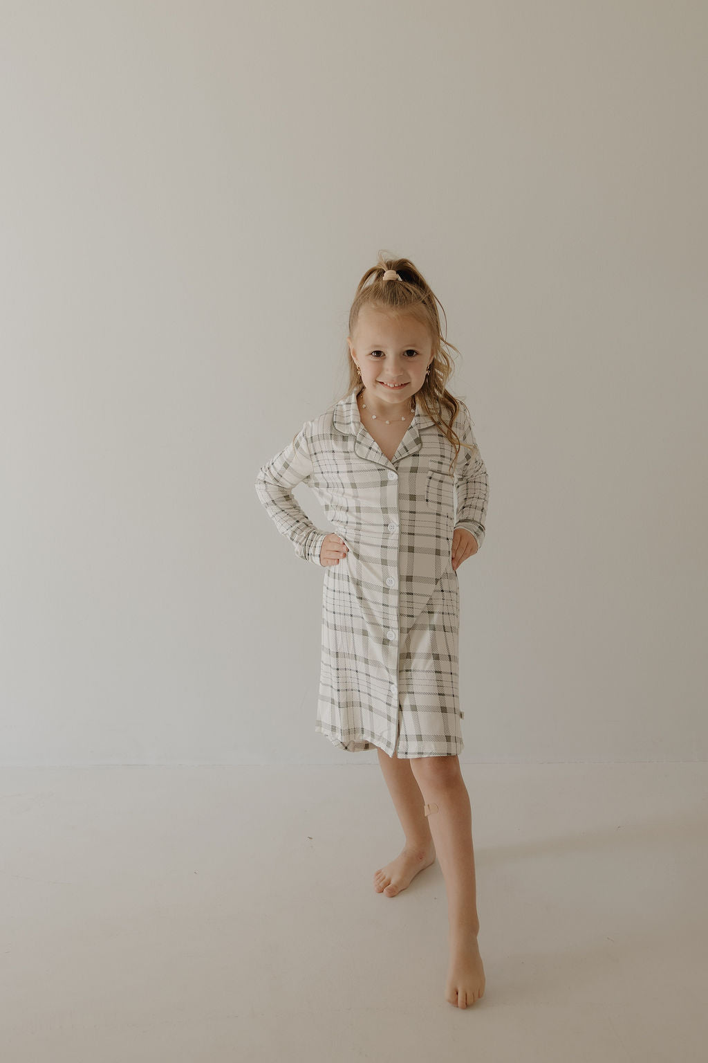 Toddler Bamboo Sleeping Dress | Picnic Plaid