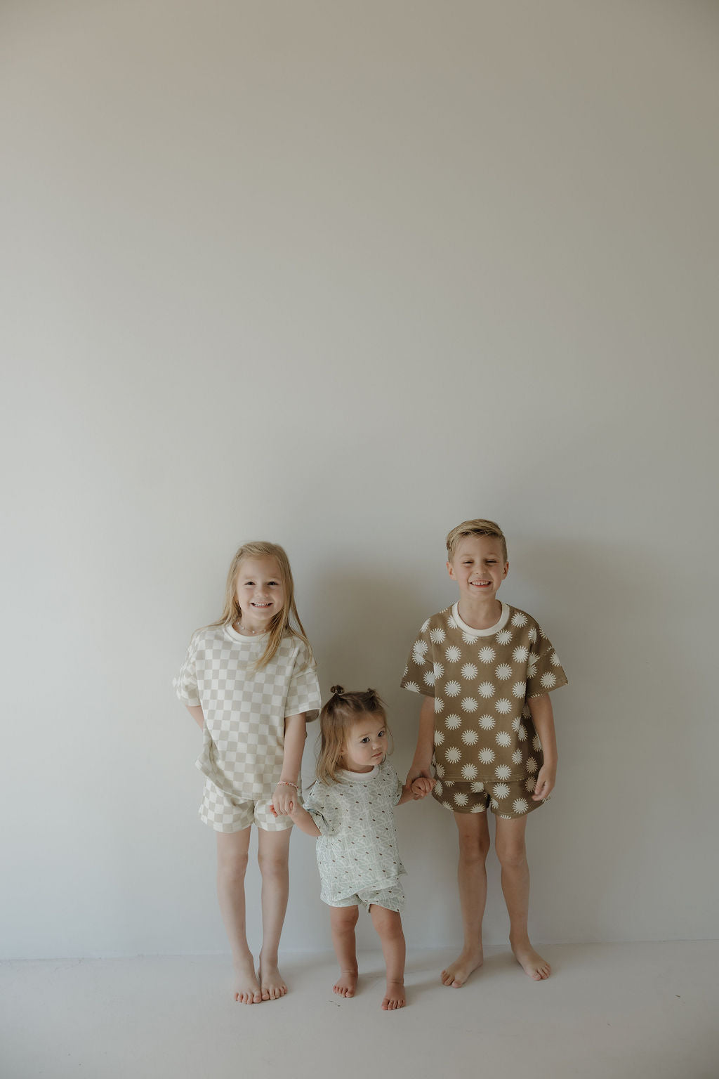 French Terry Short Set | Checkerboard