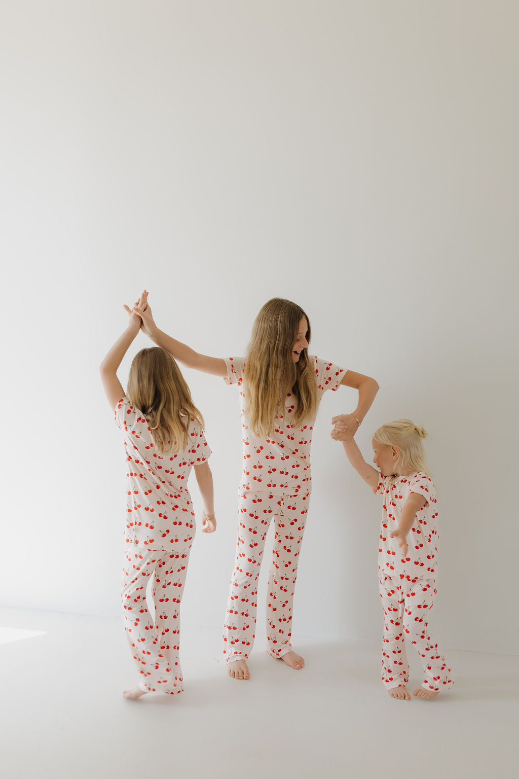 Toddler Short Sleeve Bamboo Lounge Set | Cherry Orchard