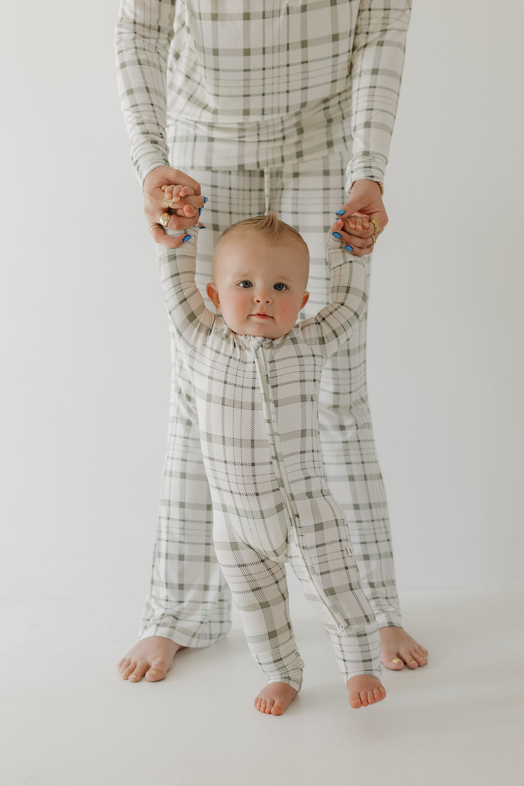 Bamboo Zip Pajamas | Picnic Plaid