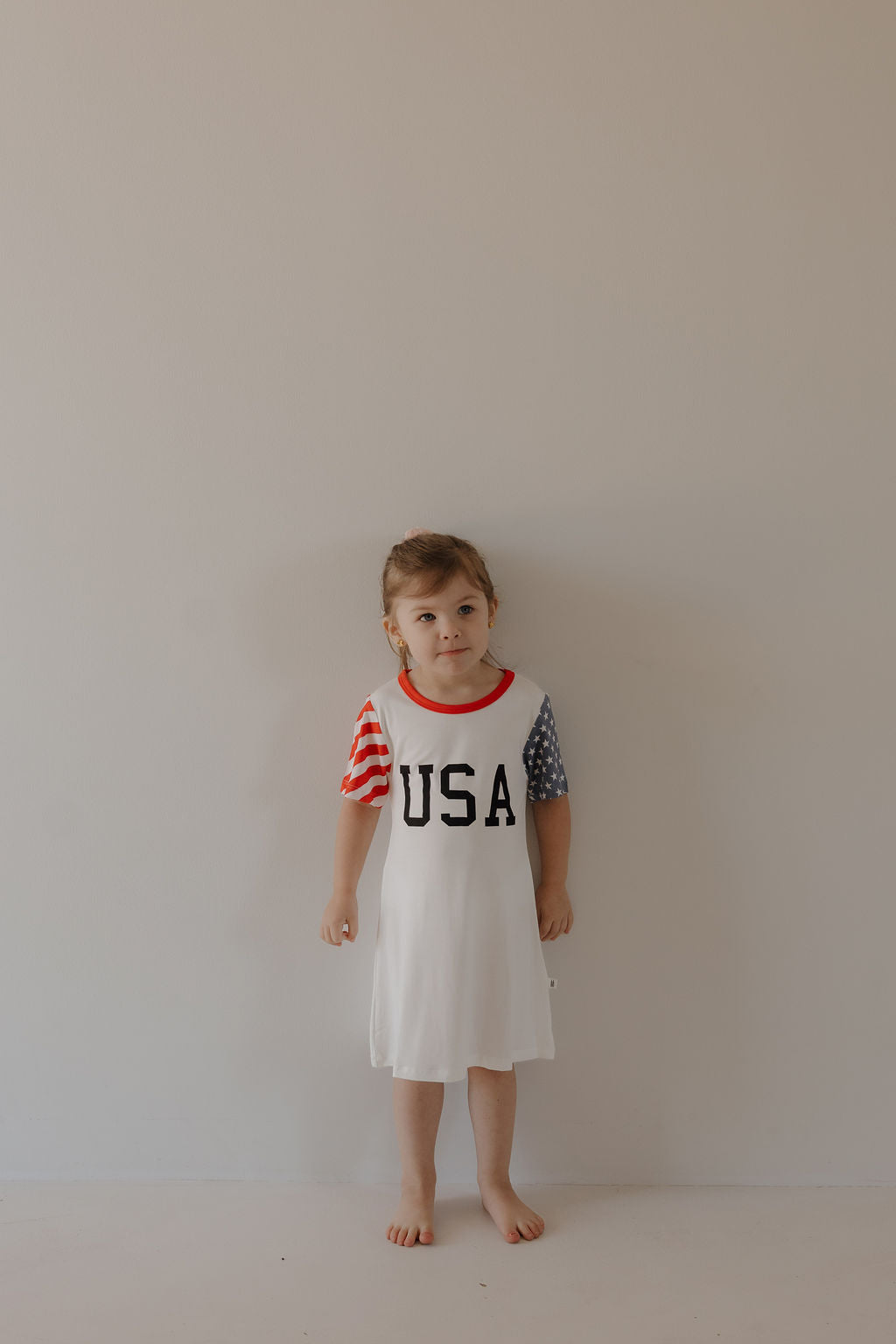 Bamboo T-Shirt Dress | Stars & Stripes