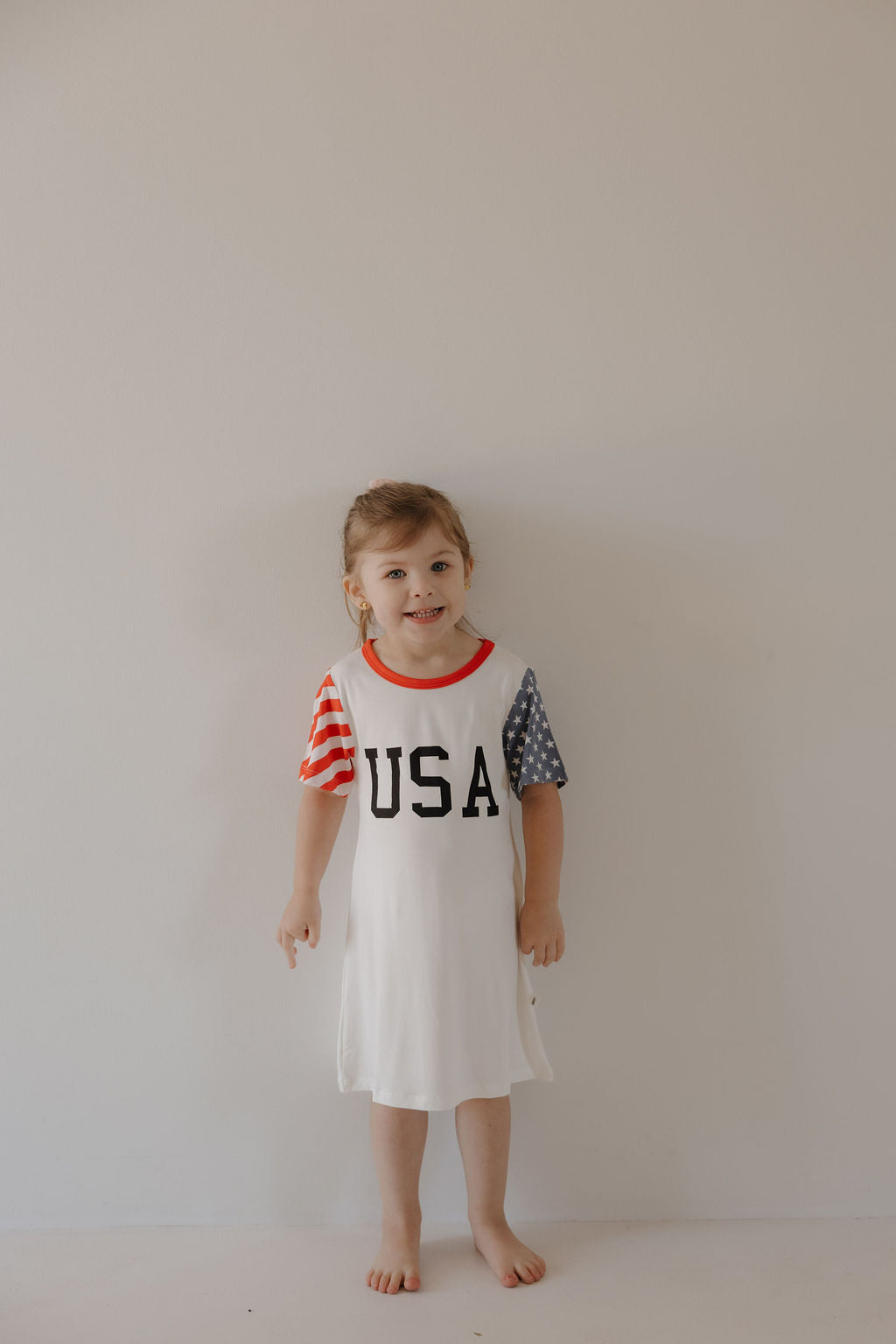 Bamboo T-Shirt Dress | Stars & Stripes