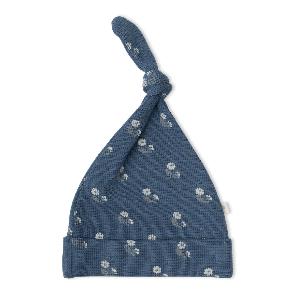 Organic Knotted Baby Gown - Indigo Blossom