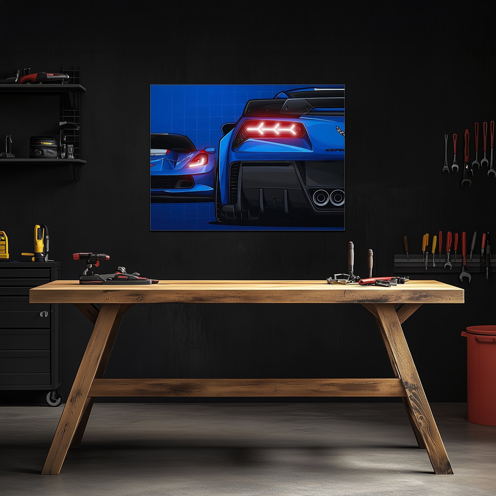Car light up sign, Car neon light sign, Car wall art lighted, Car led wall decor, Car led sign, Garage neon sign, Neon painting art For Man - UvCar35