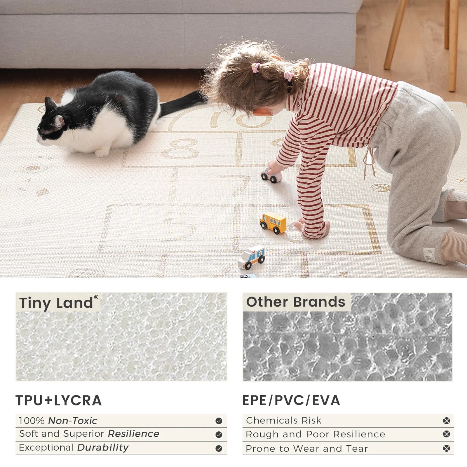 Tiny Land® Baby Playmat Cosmic Hopscotch Play Mats Tiny Land
