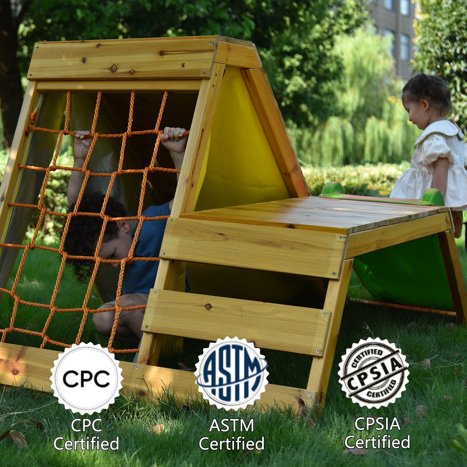 Palm - 5-in-1 Outdoor and Indoor Playground Playset Outdoor Avenlur.com