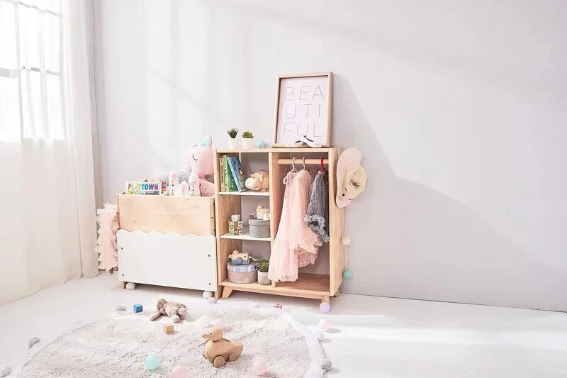 Calla 3 Adjustable Shelf Storage Unit with Hanging Rail MesaSilla USA