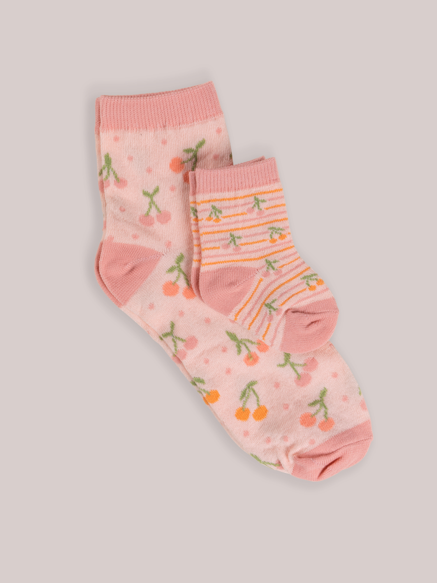 Mama & Me Matching Socks Set - Cherry Cute by Doodle By Meg