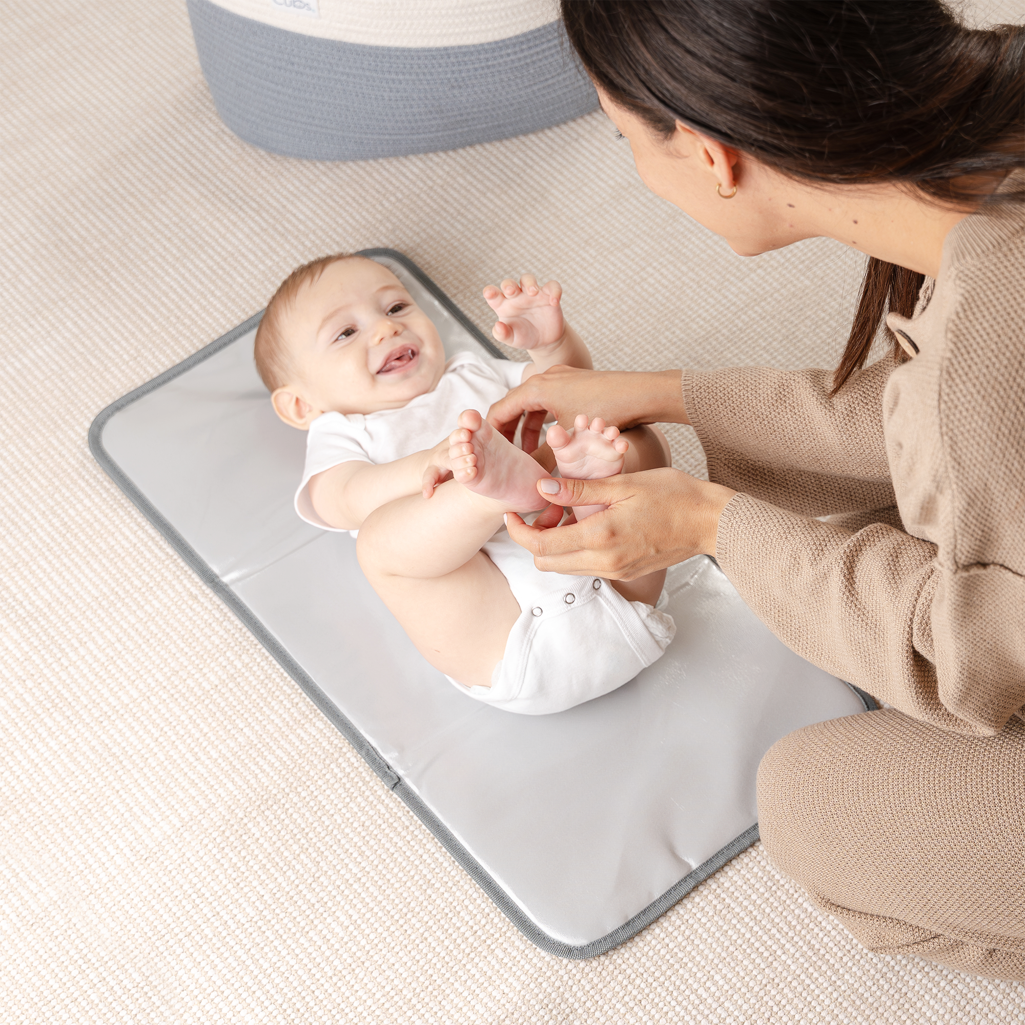 Compact Changing Pad in Sea Blue