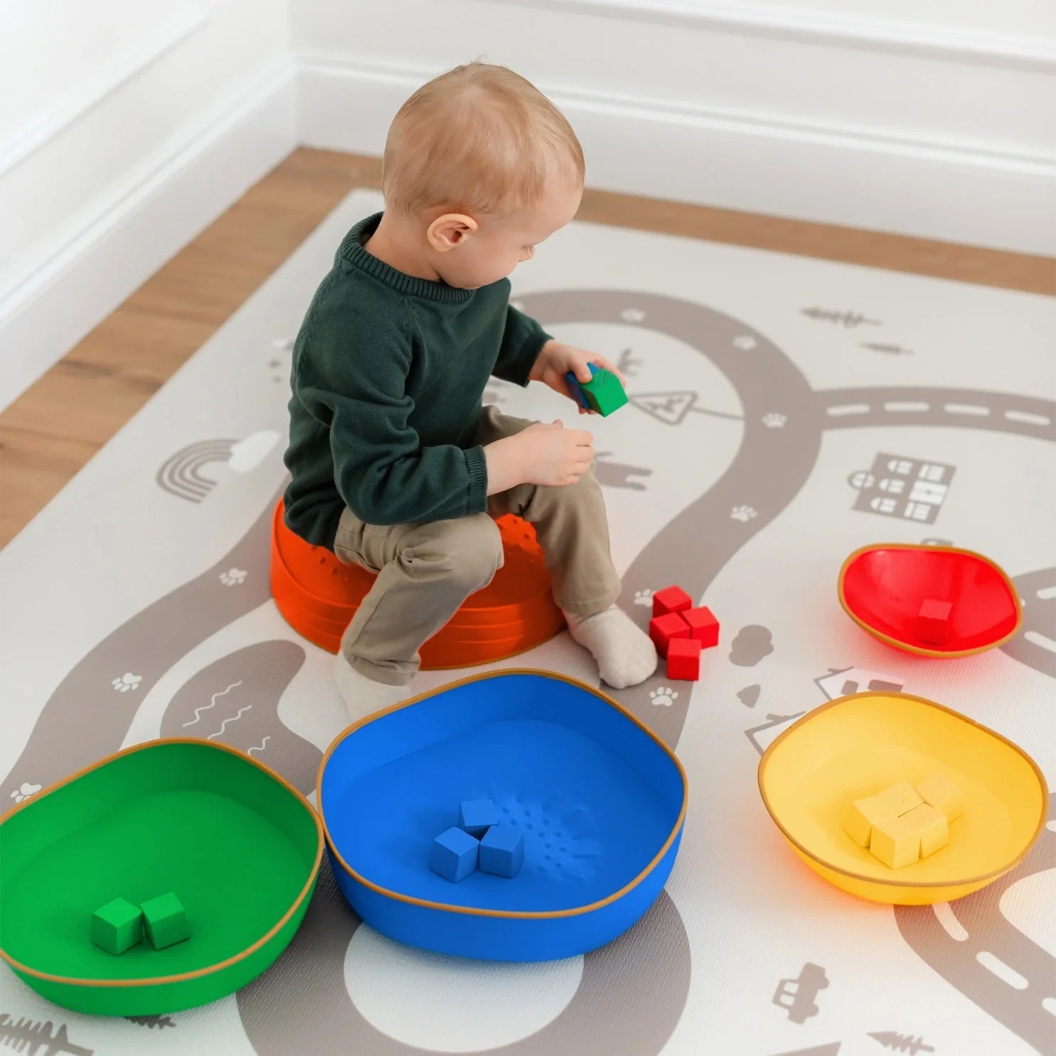 Tiny Land® Toddler and Kids Stepping Stones - Rainbow Color