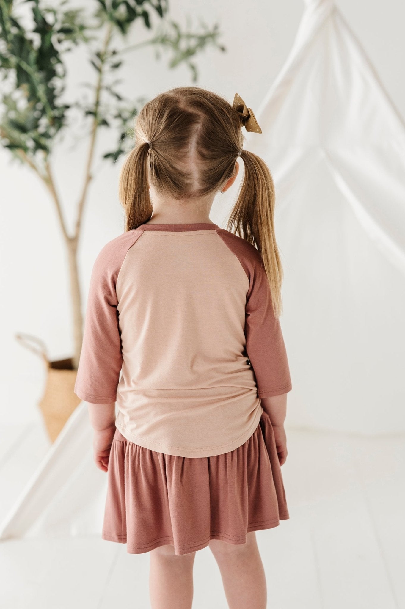 Girl's 3/4 Sleeve Baseball Tee