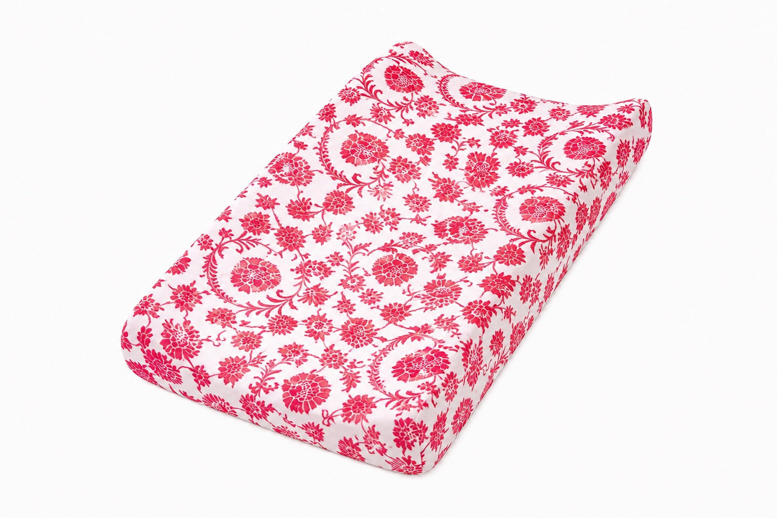 Red Chinoiserie Changing Pad Cover